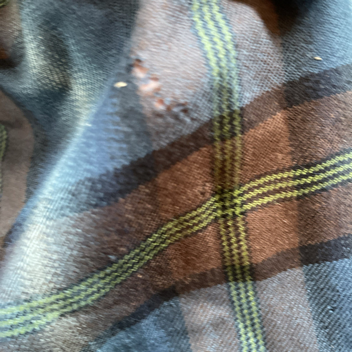 Lauren Ralph Lauren Wool Flannel Shacket Medium Has Holes