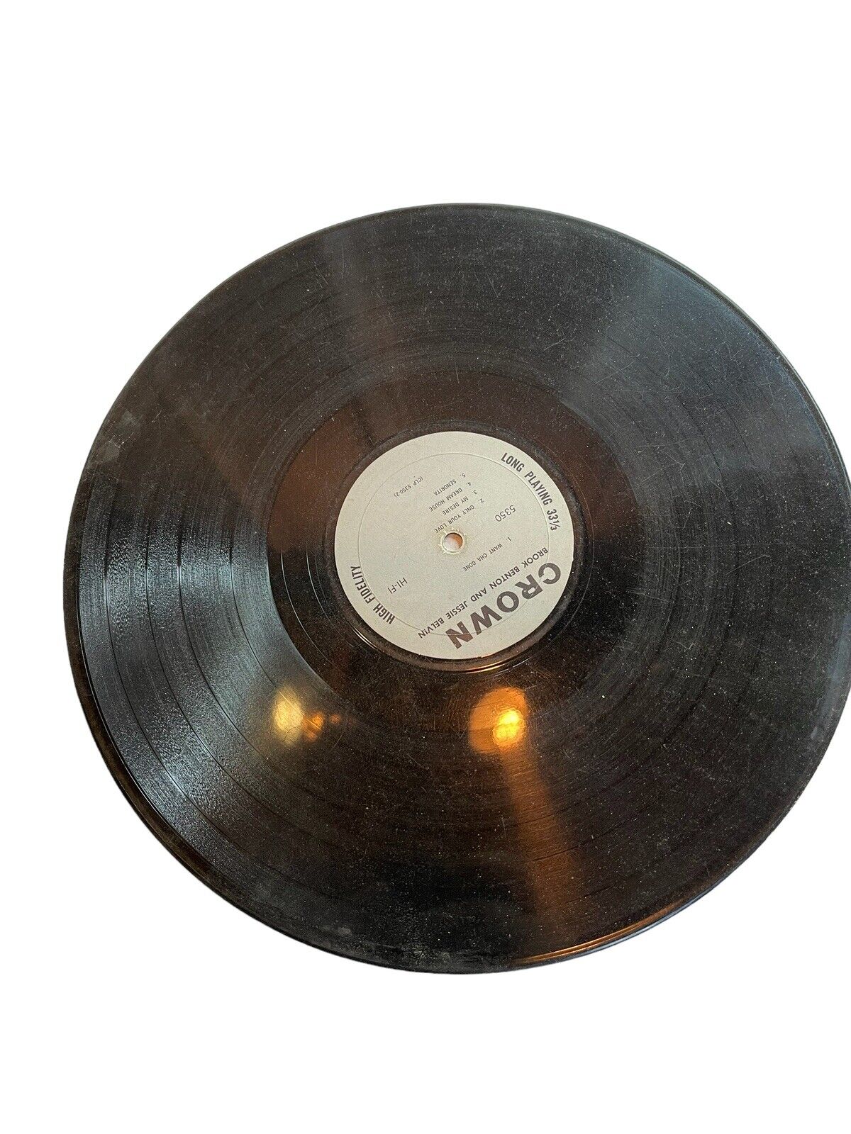 Brook Benton And Jessie Belvin Crown Vinyl 