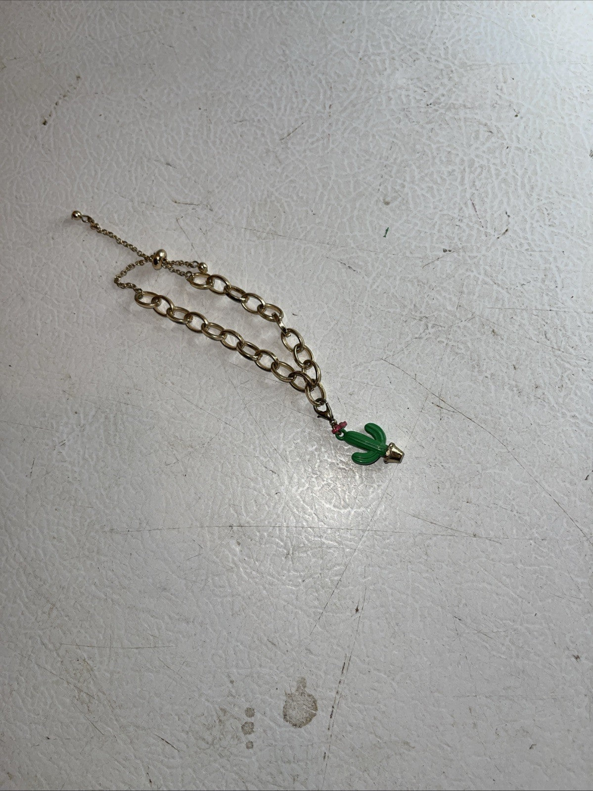 cactus charm bracelet