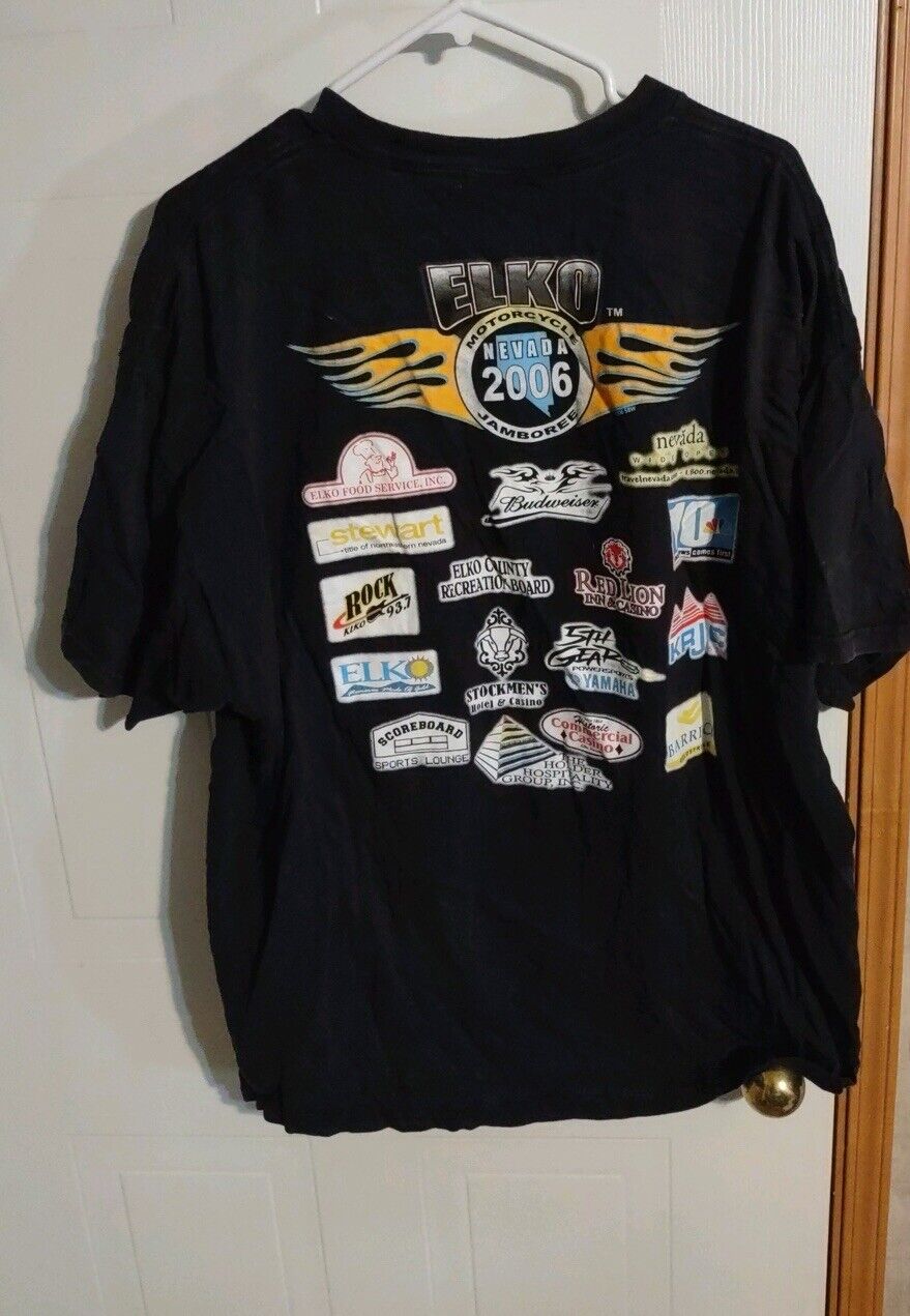 Elko Nevada Motorcycle Jamboree 2006 XXL  T Shirt