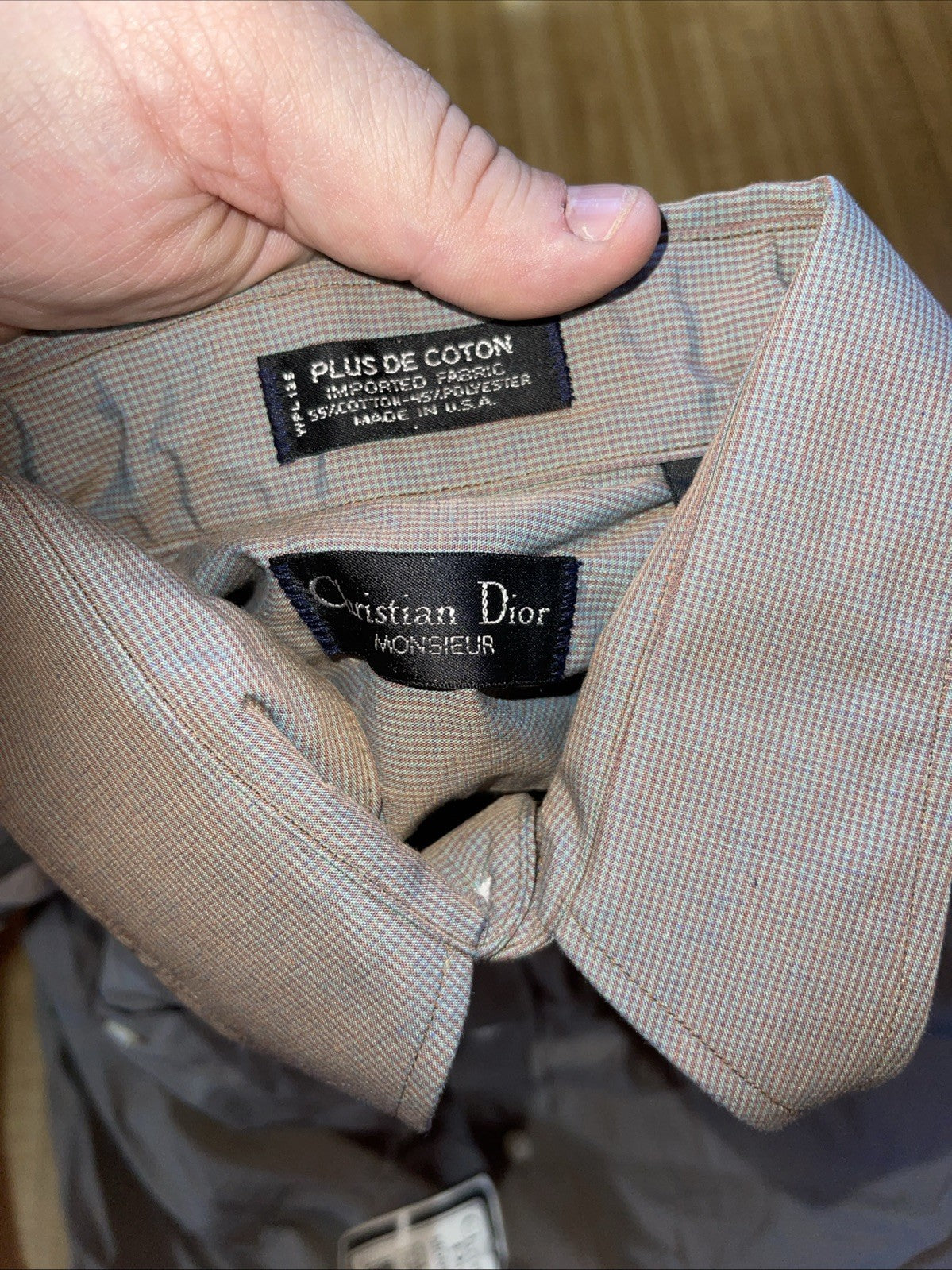 deadstock christian dior monsieur Dress Shirt 15.5