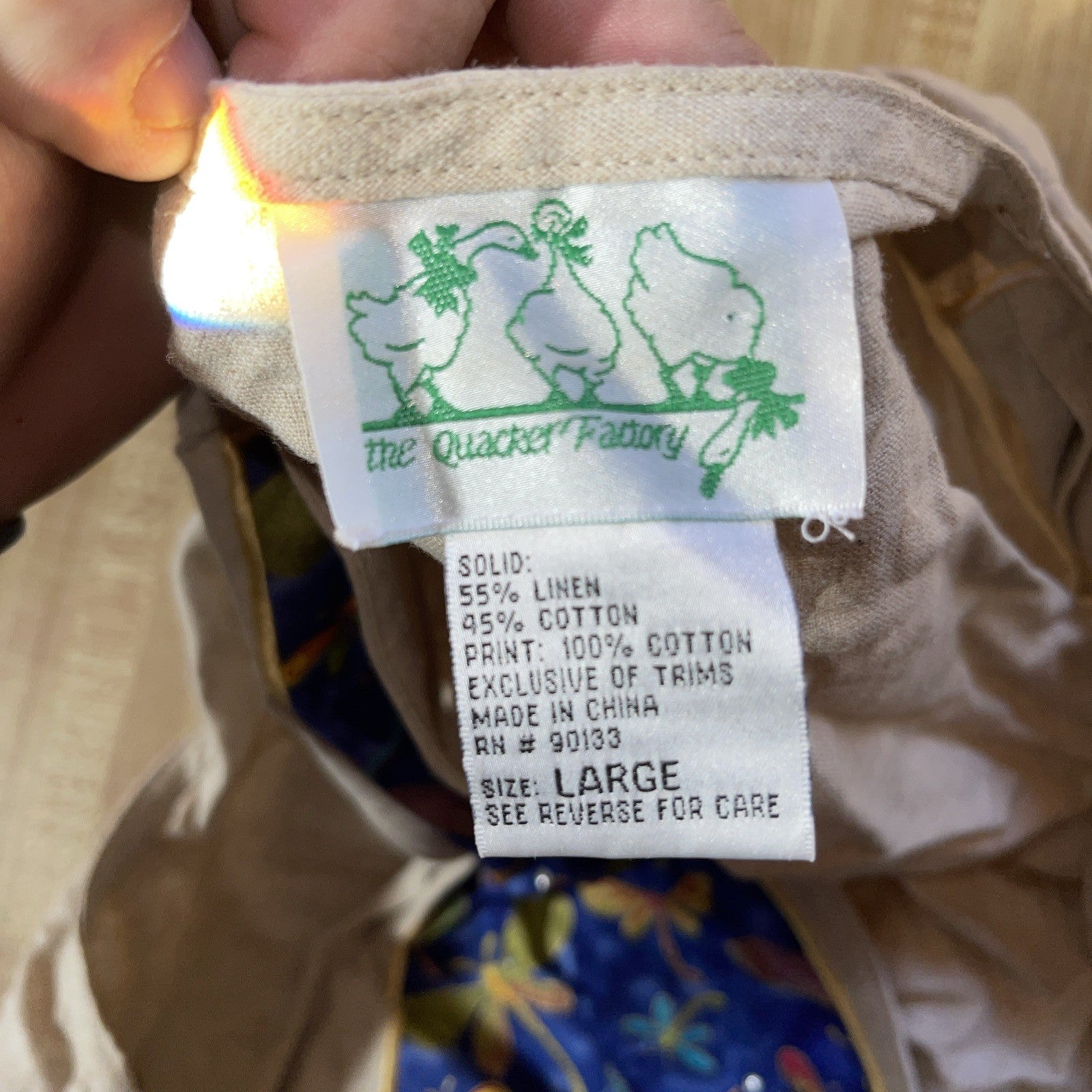 The Quacker Factory Linen Blend Vest Large 