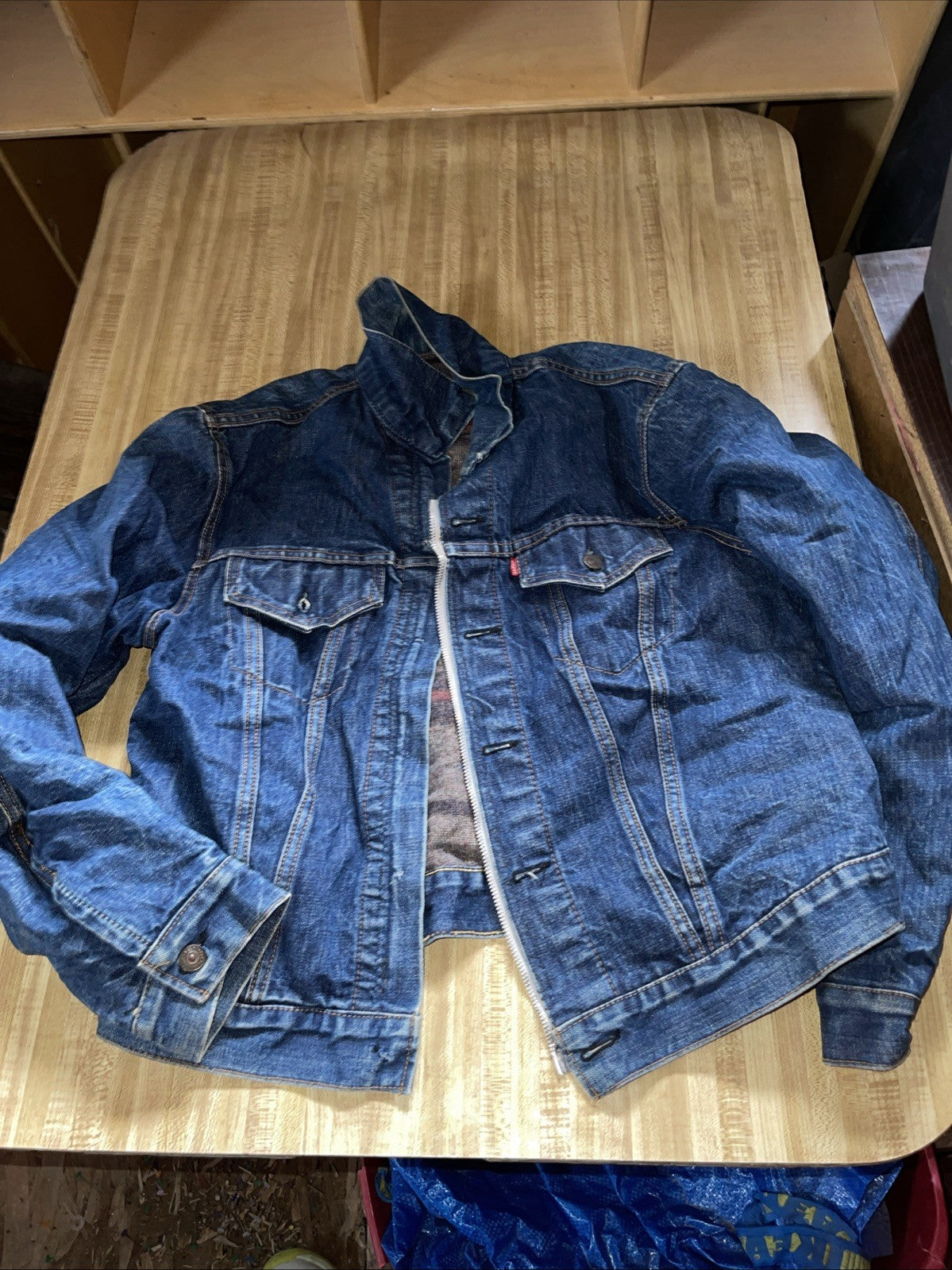 Vintage Levi’s Big E Denim Jacket Flannel Lined 