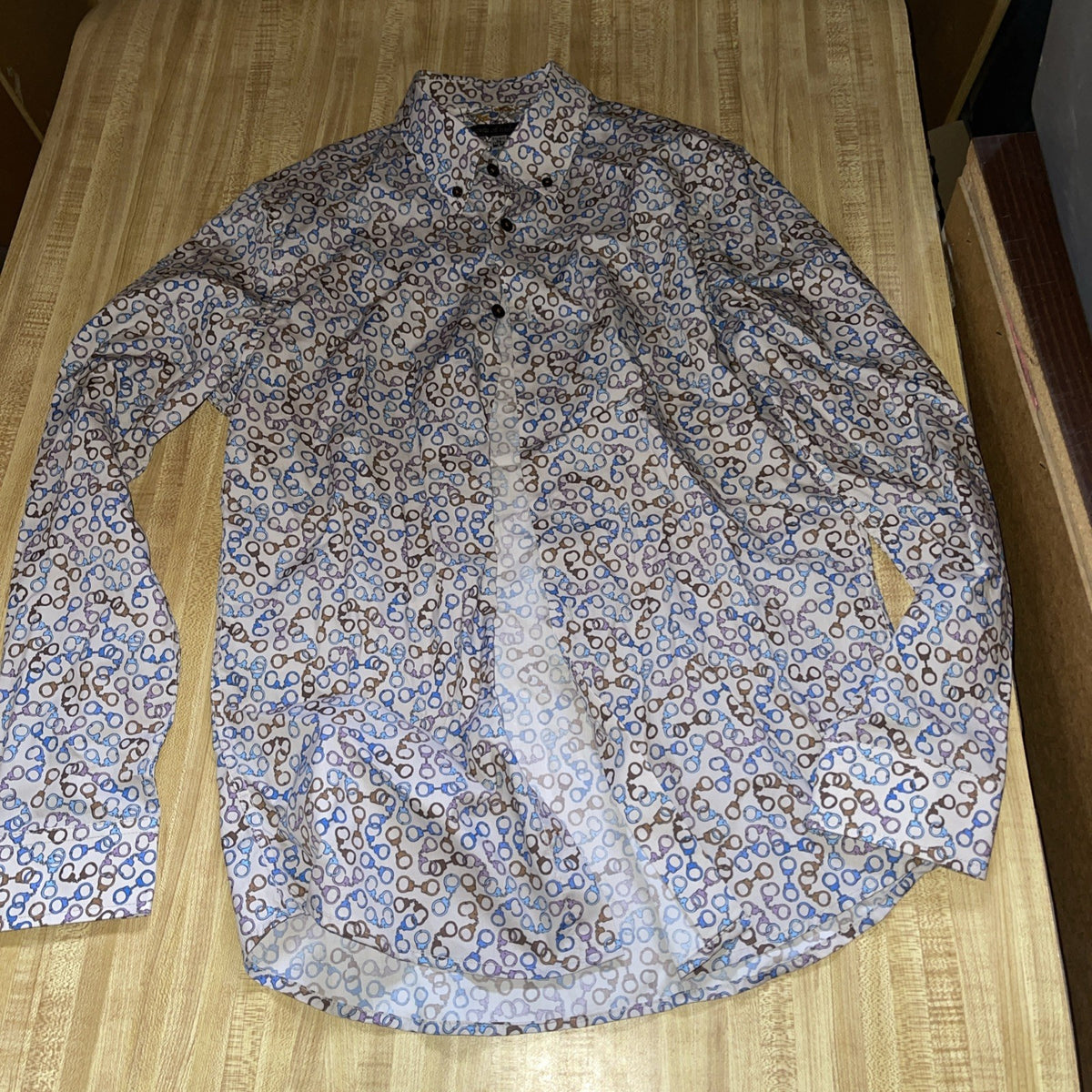 Lords Of Harlech Dress Shirt US Small EU Medium AOP