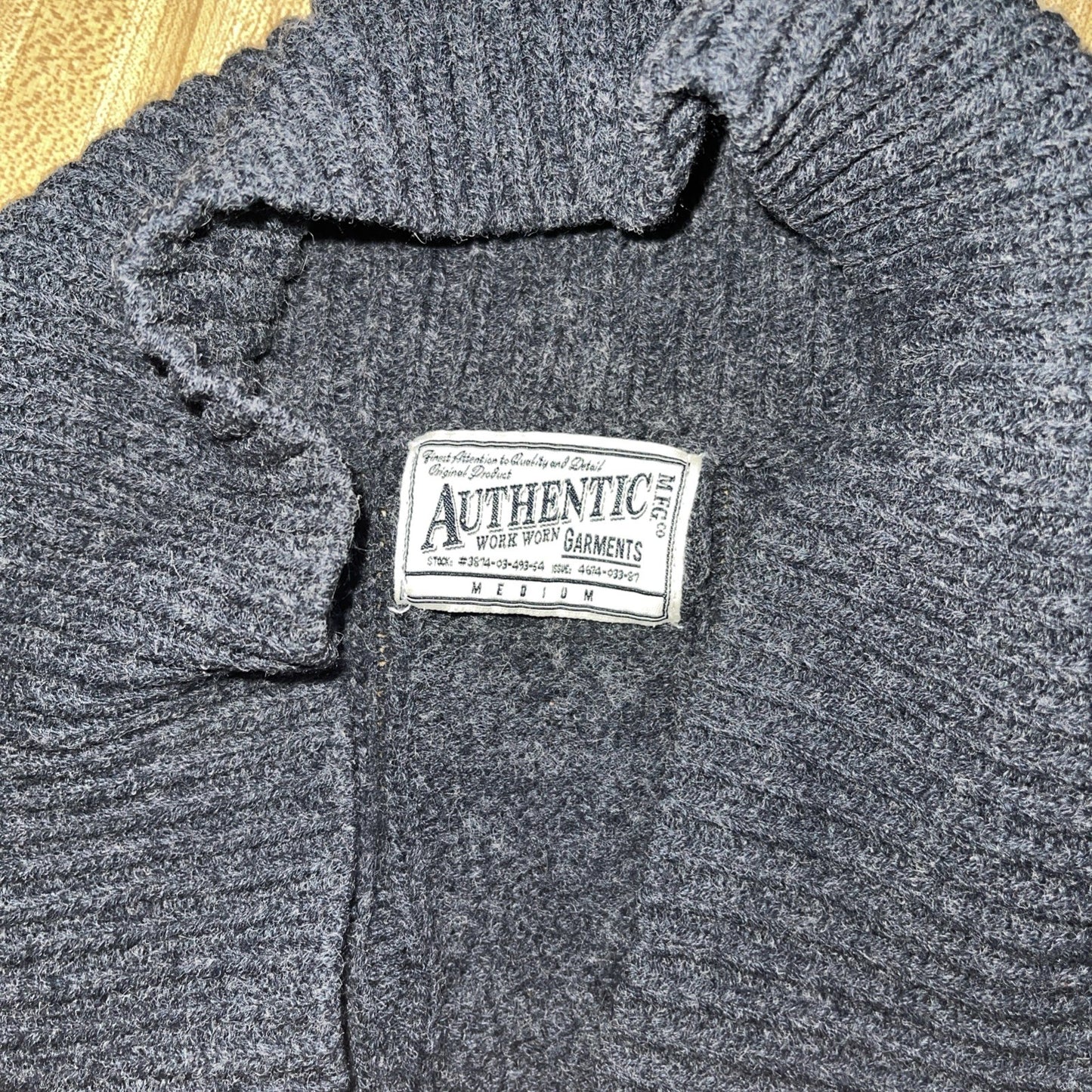 Vintage Work Worn Garments Cardigan Medium 