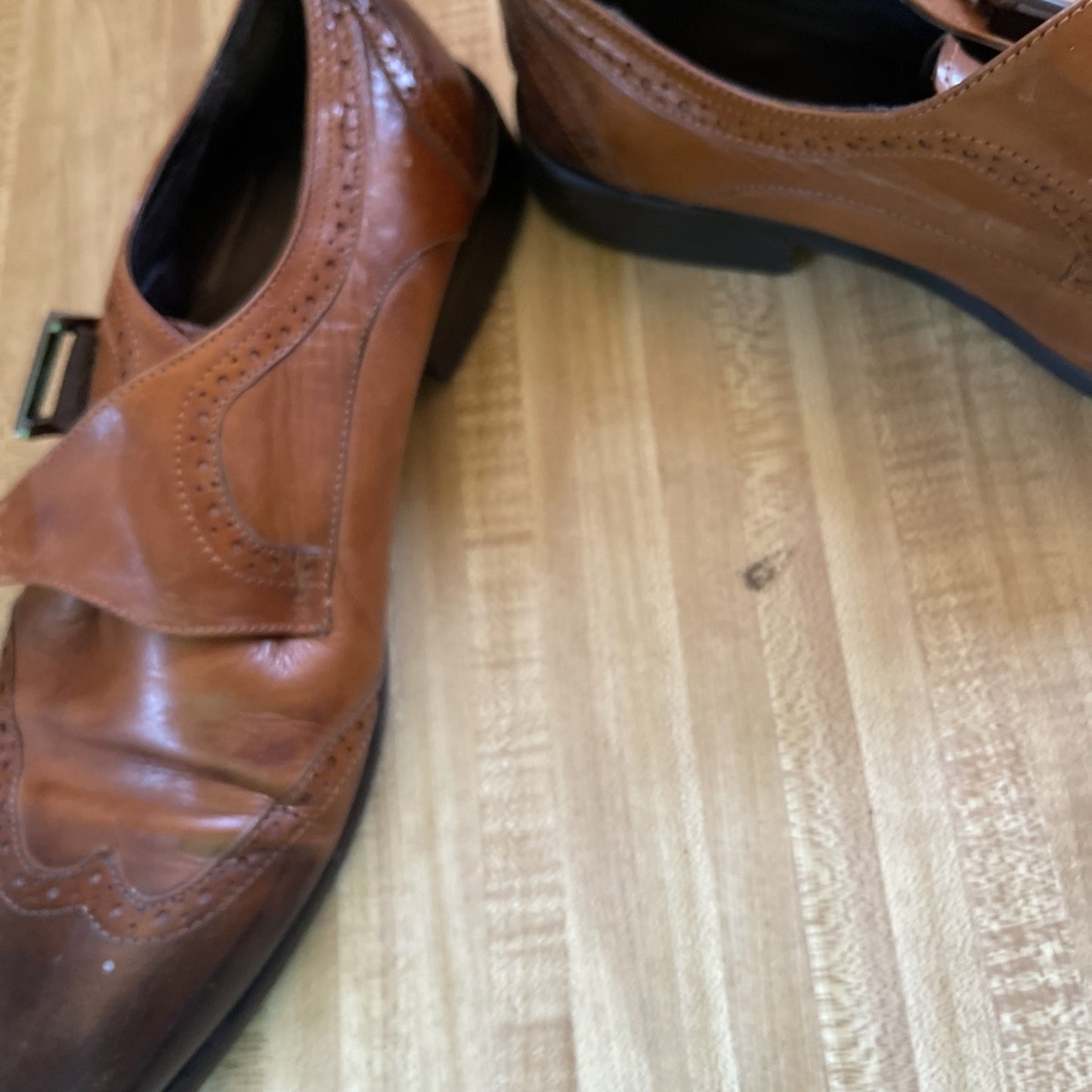 Carrucci Monk Strap Shoes 10 See Pictures 