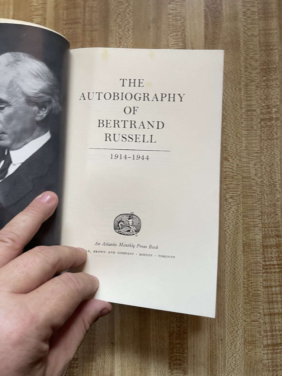 The Autobiography Of Bertrand Russell Hardcover 