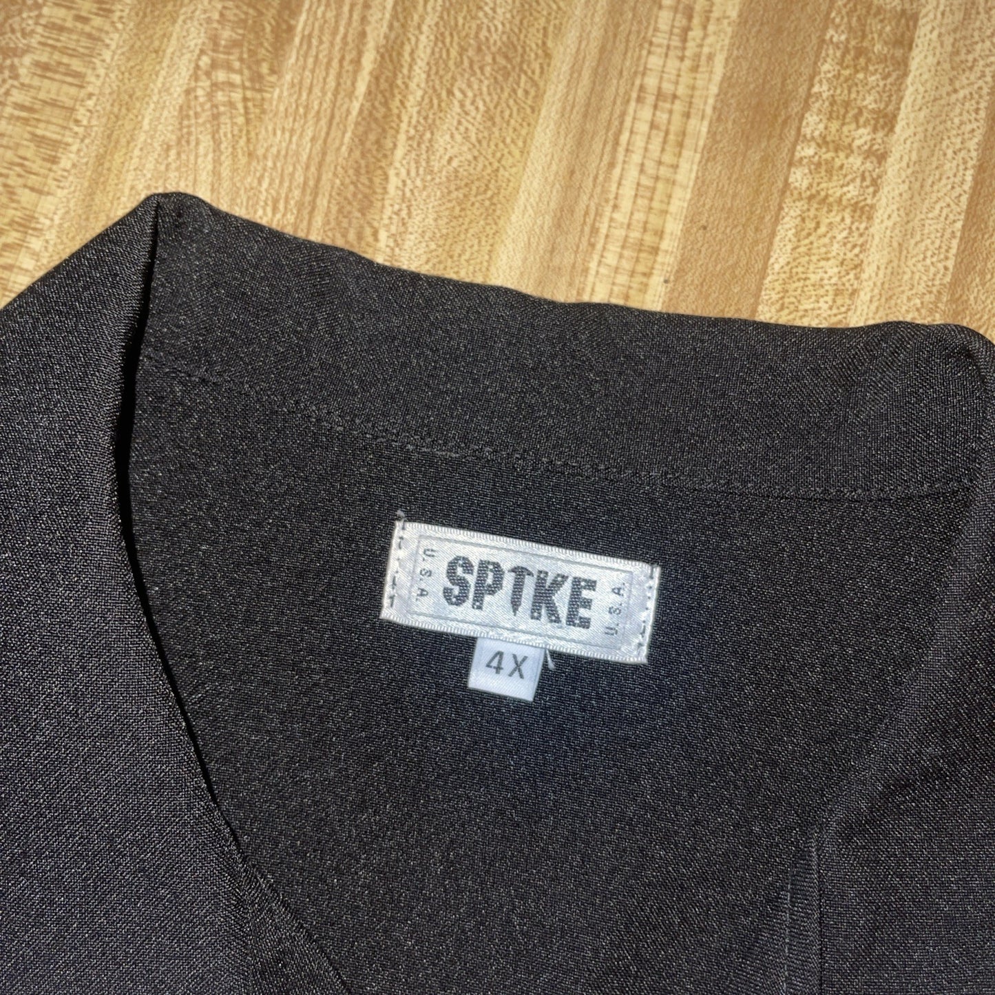 Vintage Spike Button Up 4XL Bowling Style Shirt 