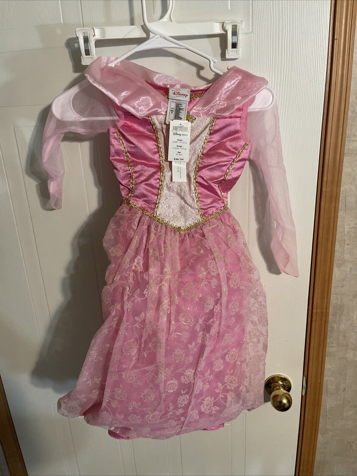 Vintage 2003 Sleeping Beauty Disney Costume And Wig Ages 5-6 NOS