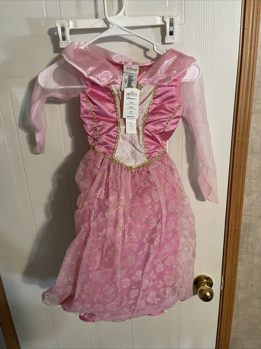 Vintage 2003 Sleeping Beauty Disney Costume And Wig Ages 5-6 NOS
