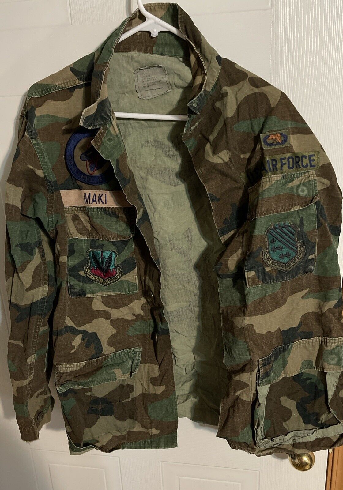 Vintage Air Force Jacket Jungle Camo