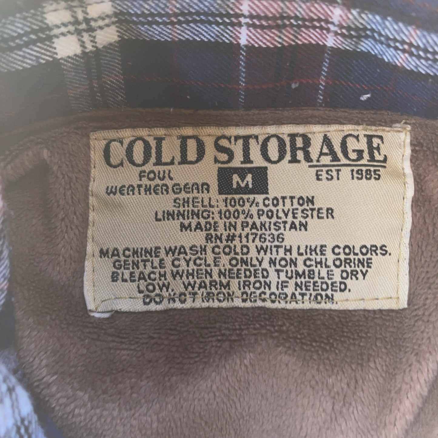 Cold Storage Heavy Flannel Shacket Medium 