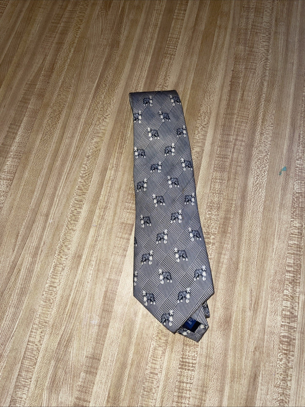 Vintage Polo Ralph Lauren Dog All Over Print Silk Tie