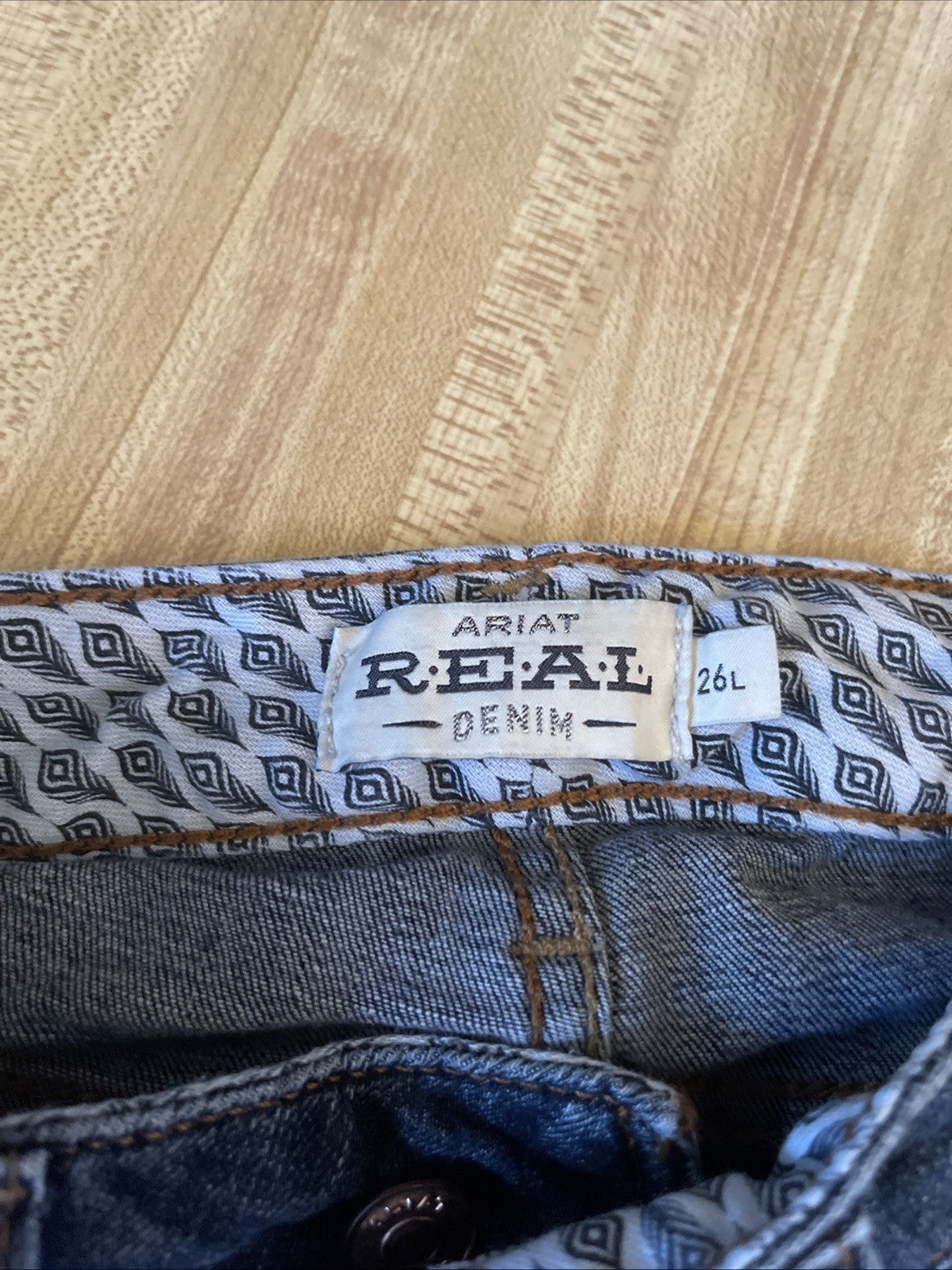 ariat real denim womens jeans 26L