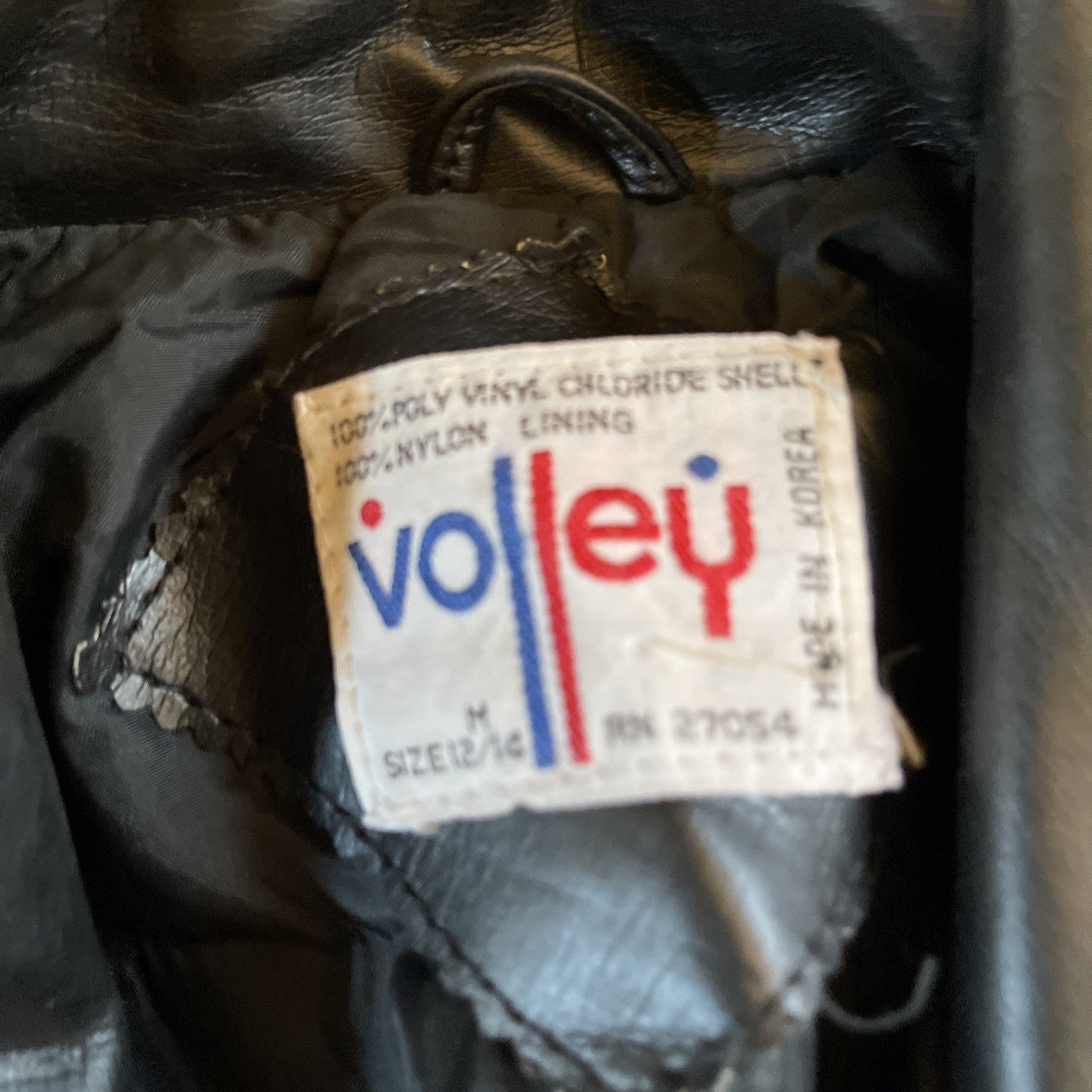 Vintage Volley Pleather Jacket Medium 