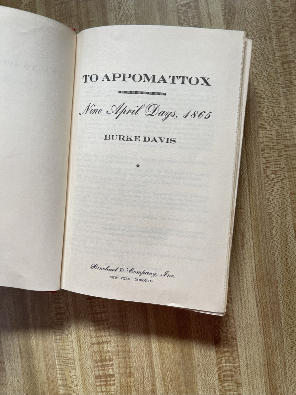 To Appomattox Hardcover 