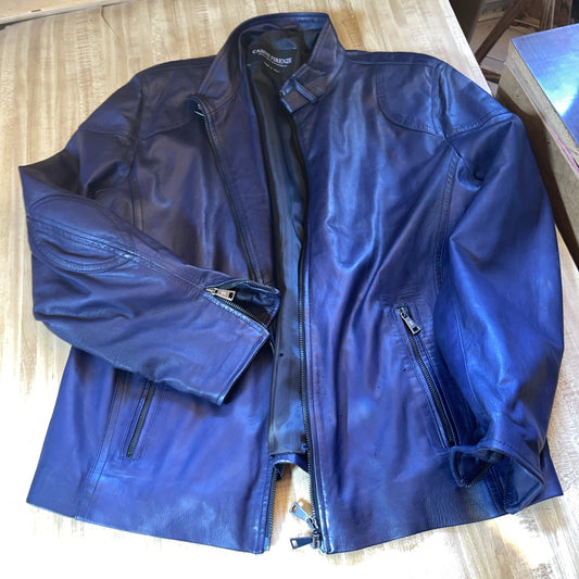 Casini Firenze Jennifer Tattanelli Biker Jacket Size 56