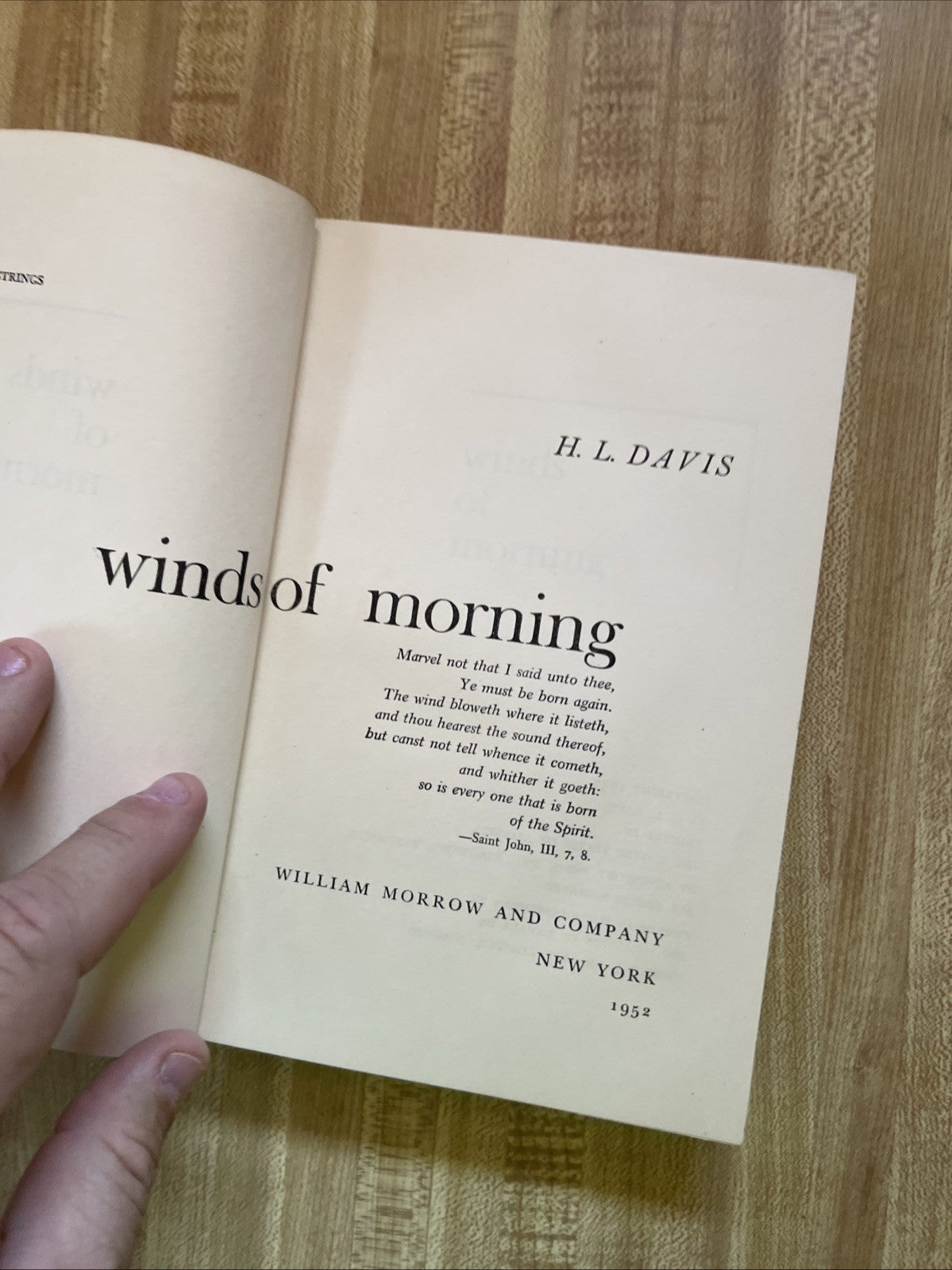 Winds Of Morning Hardcover 