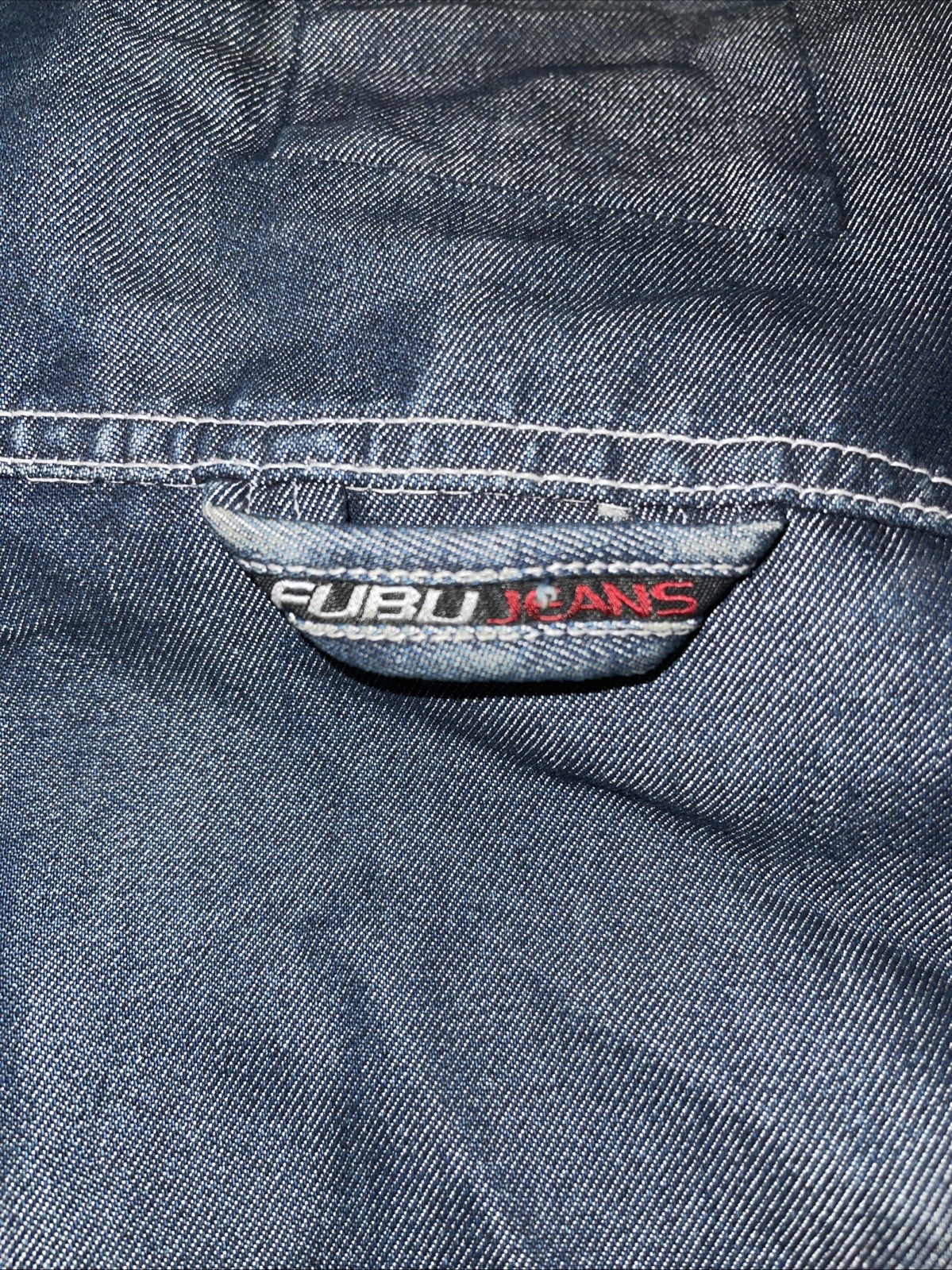 vintage fubu denim jacket 3XL Y2K Hiphop Streetwear 