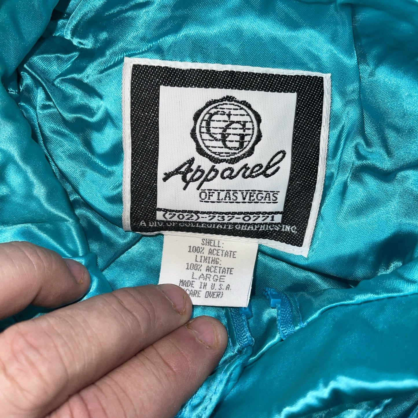 Vintage Apparel Of Las Vegas Jacket Large 