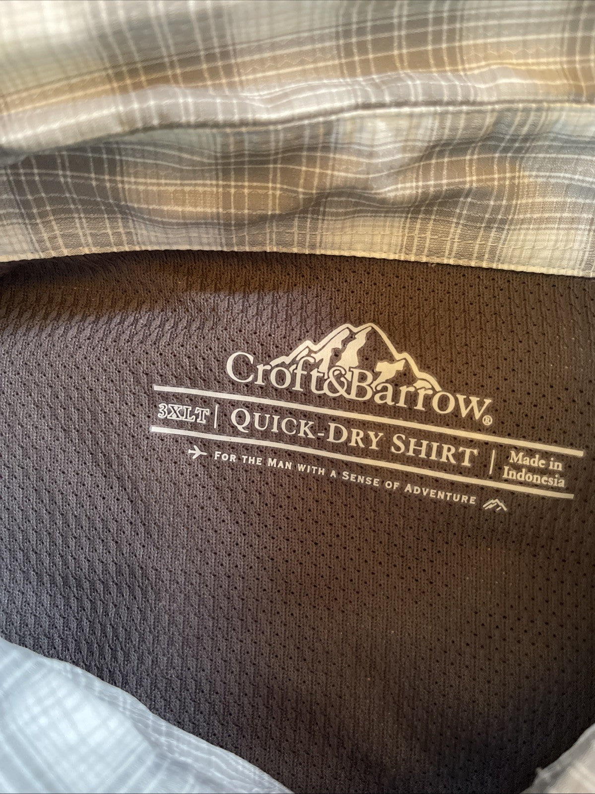 croft barrow quick dry shirt 3XLT 