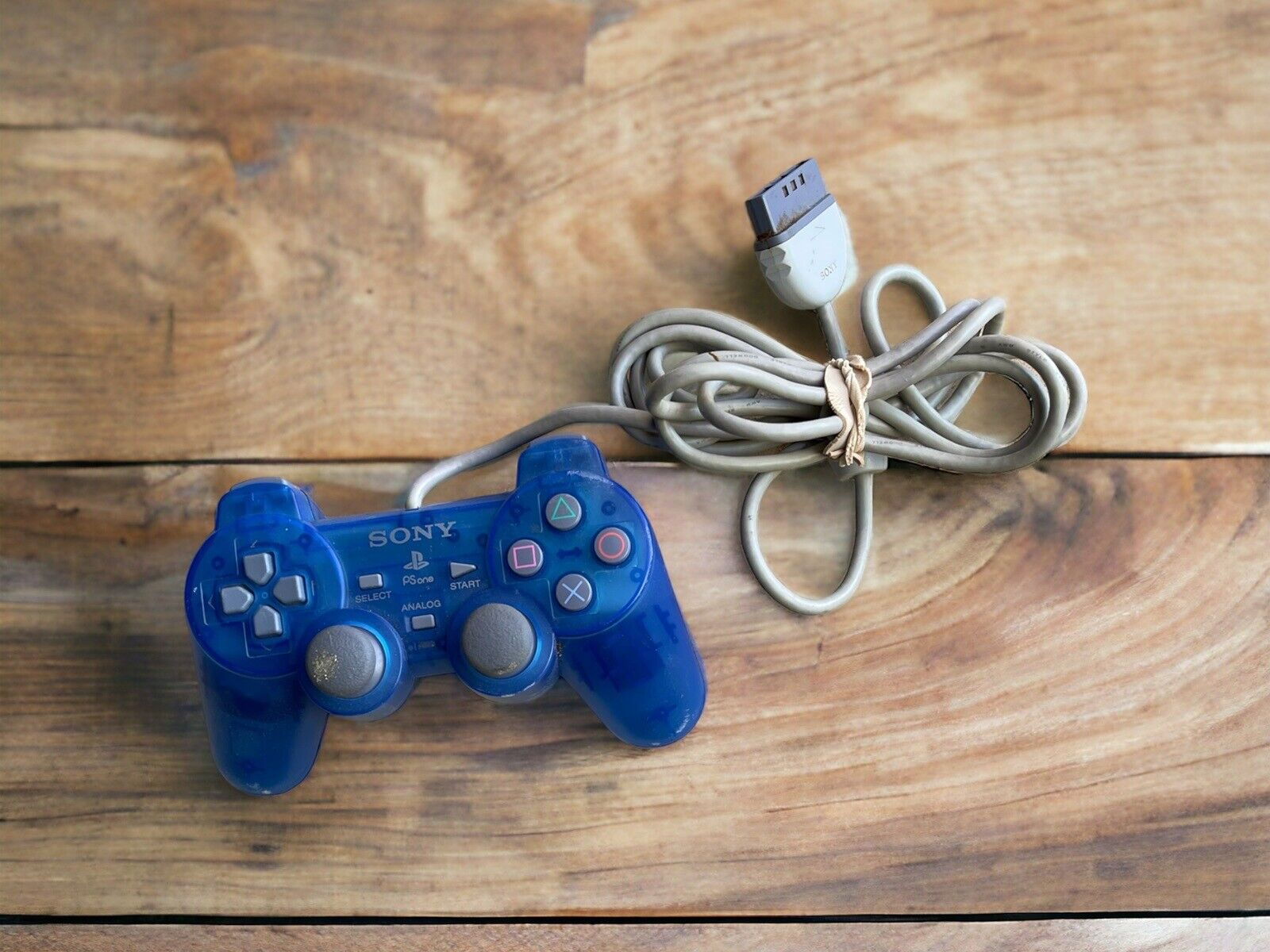 Blue See Through PlayStation Controller