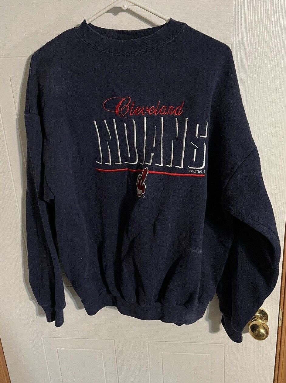 Vintage Logo 7 Cleveland Indians Sweatshirt 1998 XL