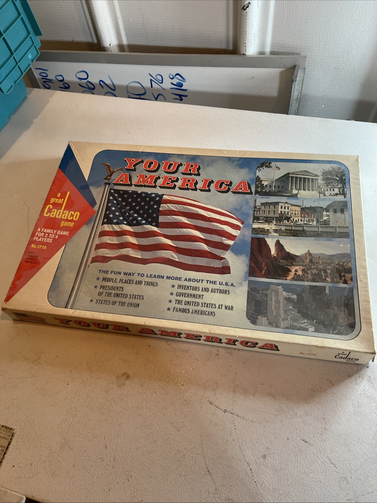 Vintage Cadaco Your America Board Game 