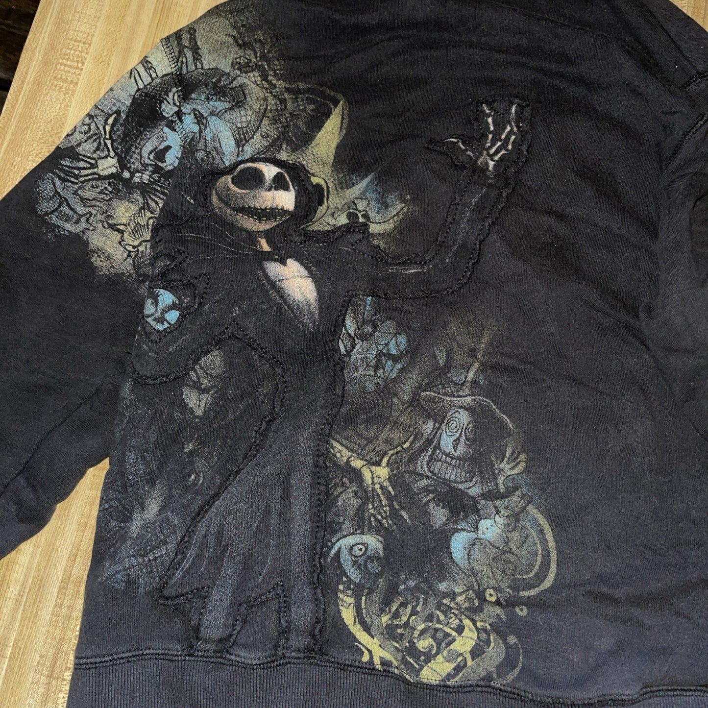 Disney Studio Collection Nightmare Before Christmas Full Zip Hoodie Small 
