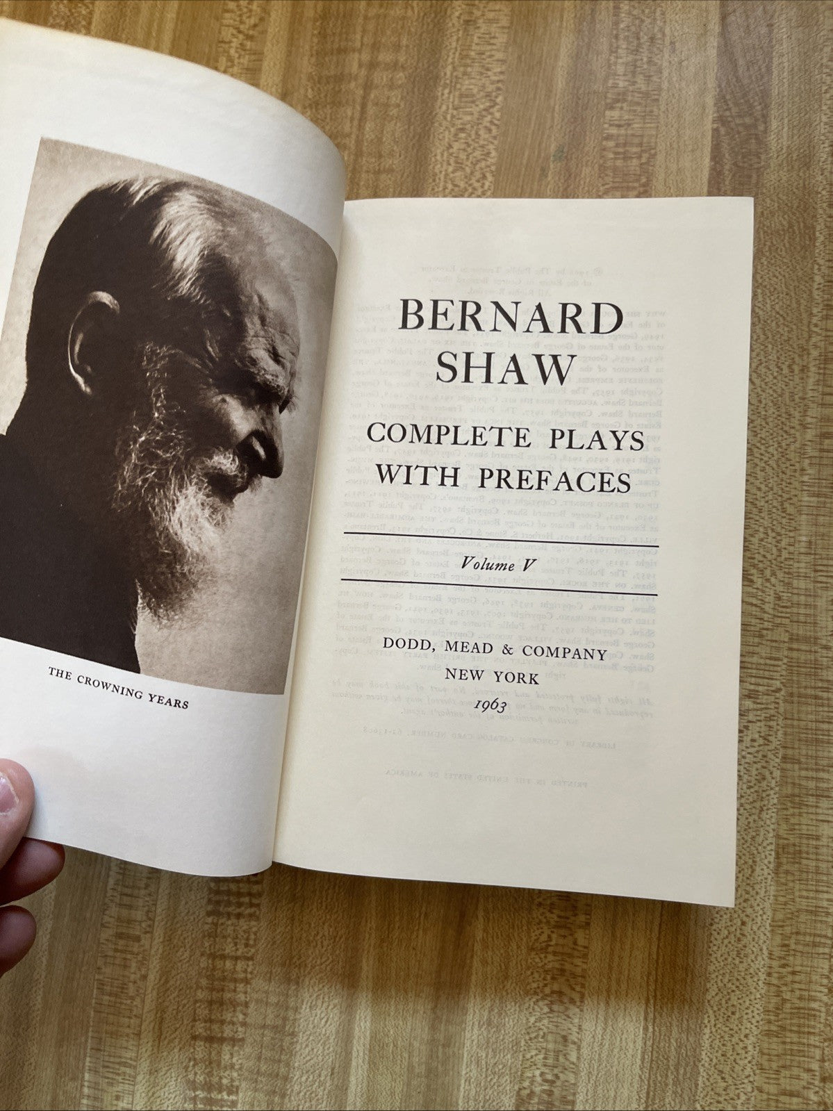 bernard shaw complete plays with prefaces Volume V Hardcover