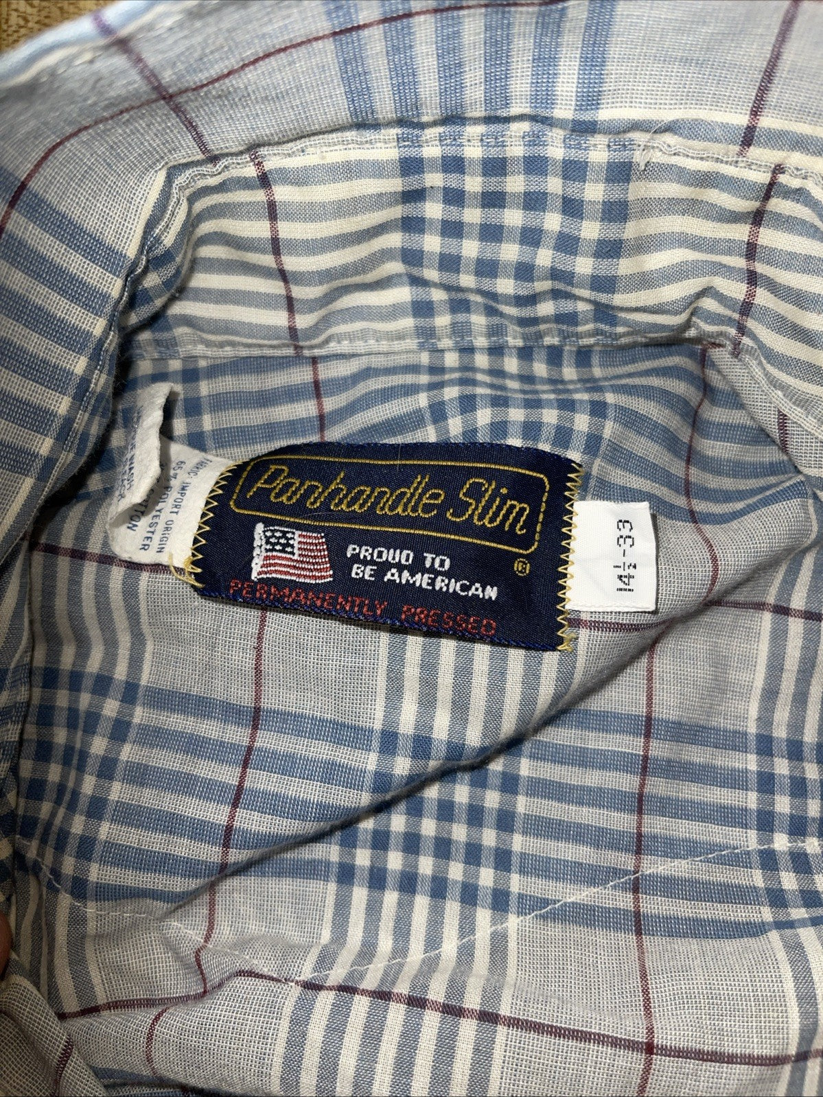 panhandle slim pearl snap shirt 14.5