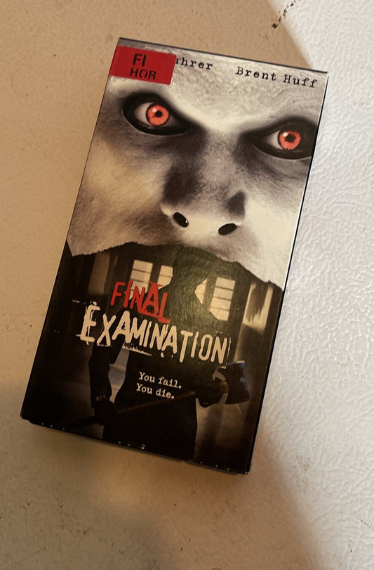 Final Examination VHS You Fail You Die Horror Slasher Cult Movie