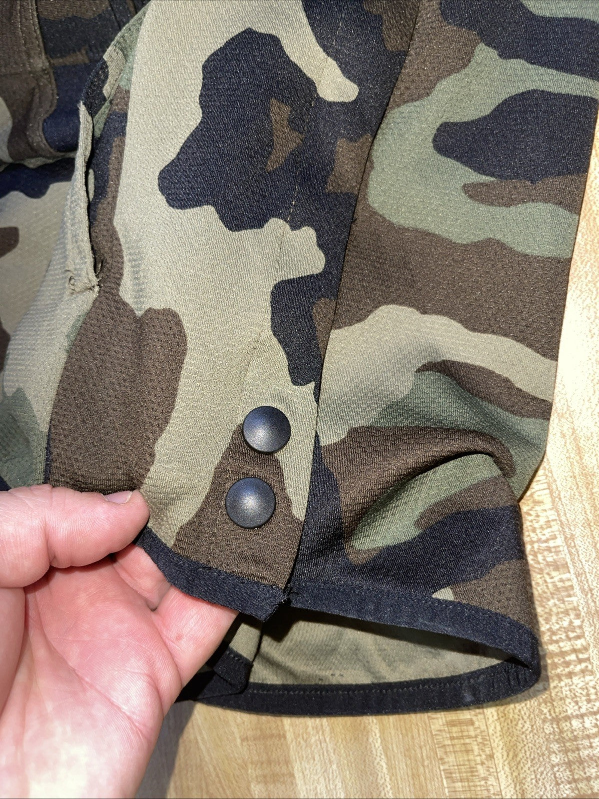 Nike Camo Hoodie Small Side Snap Full Zip