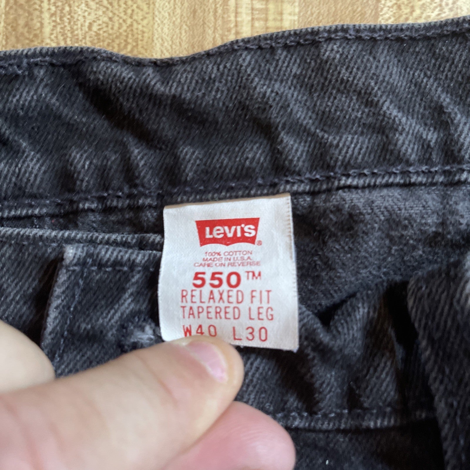 Vintage Levi’s 550 Made In USA 40/27 Hemmed