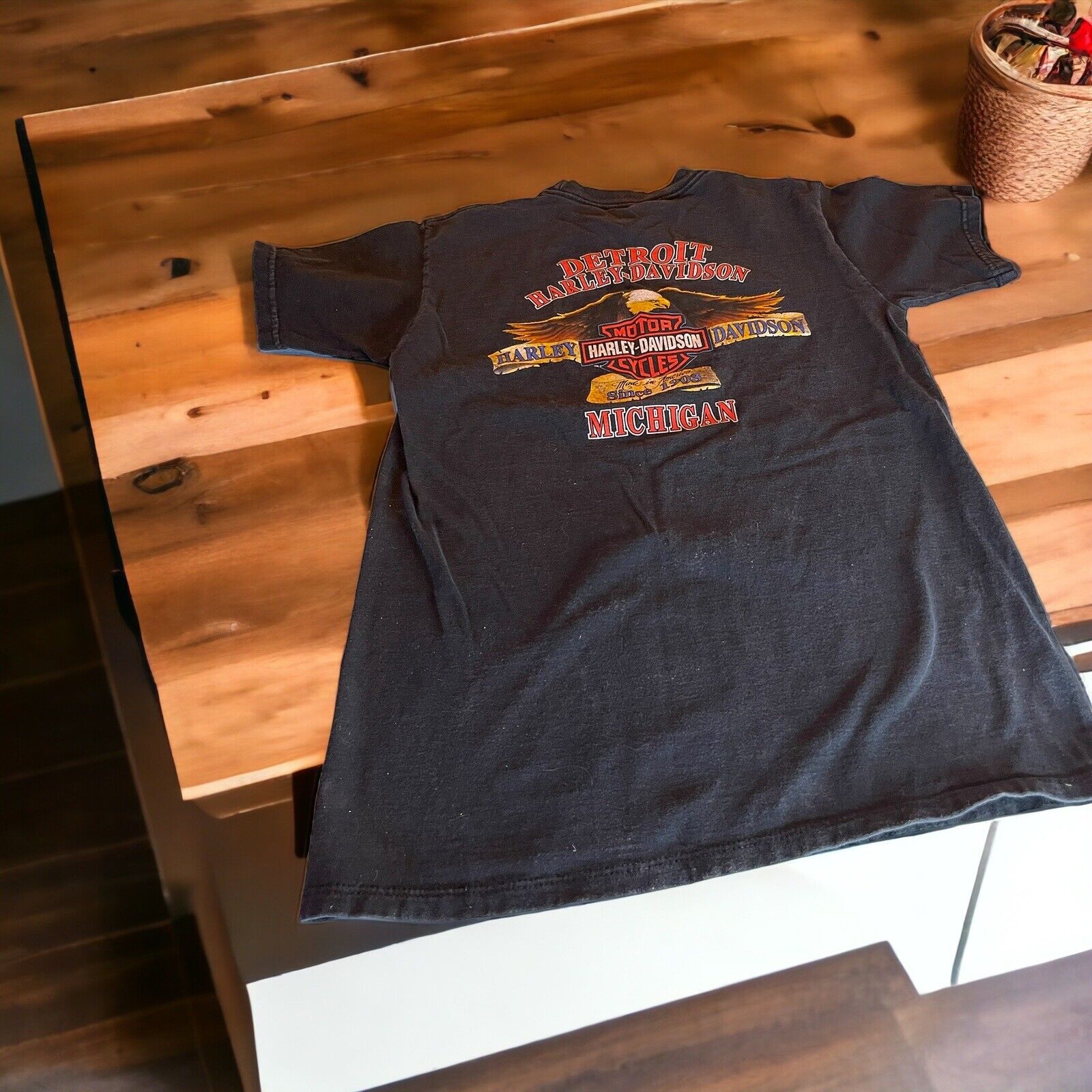 Detroit Harley Davidson T Shirt Medium 