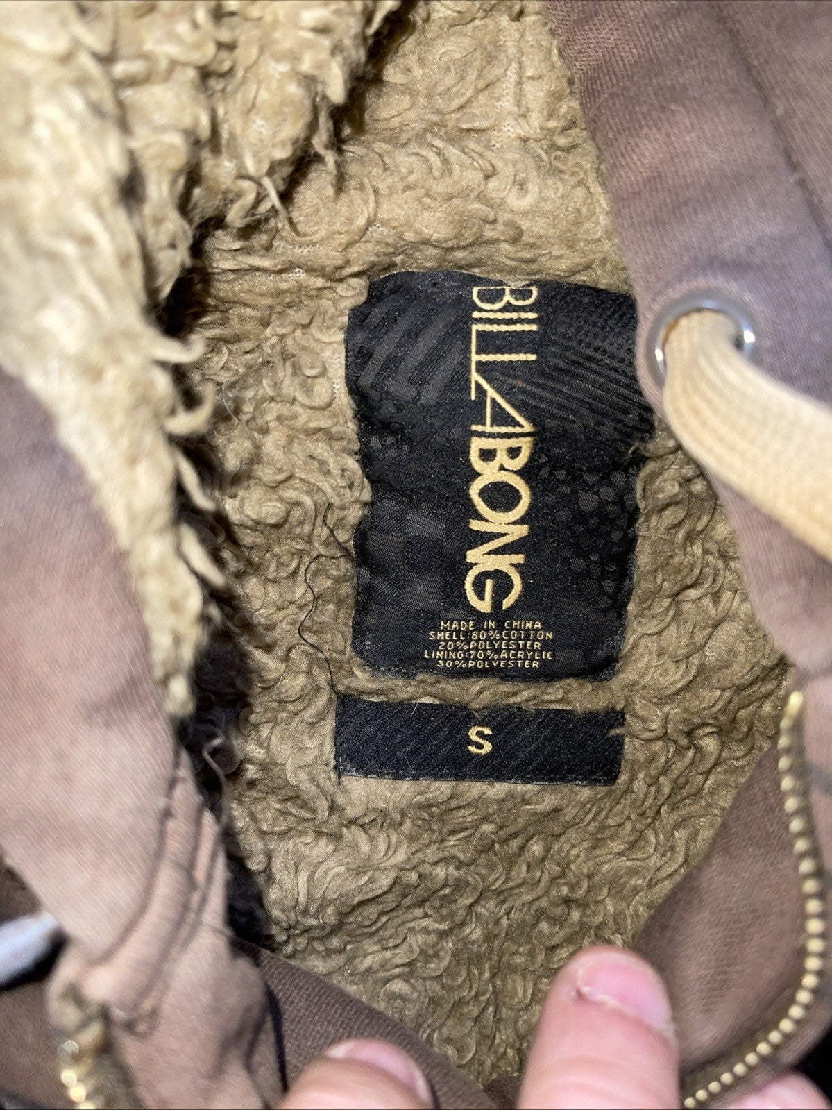 Billabong Full Zip Hoodie Small 