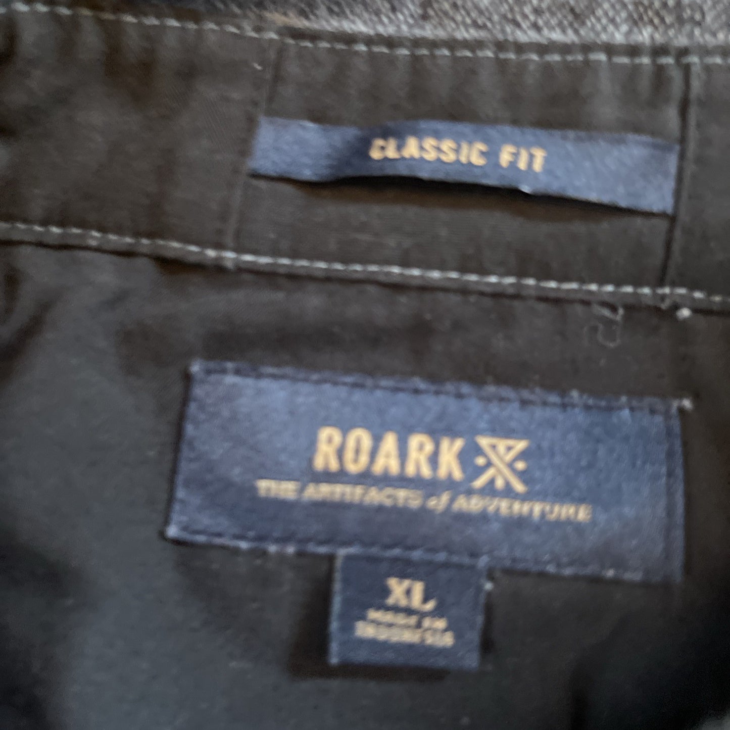 roark button up shirt xl