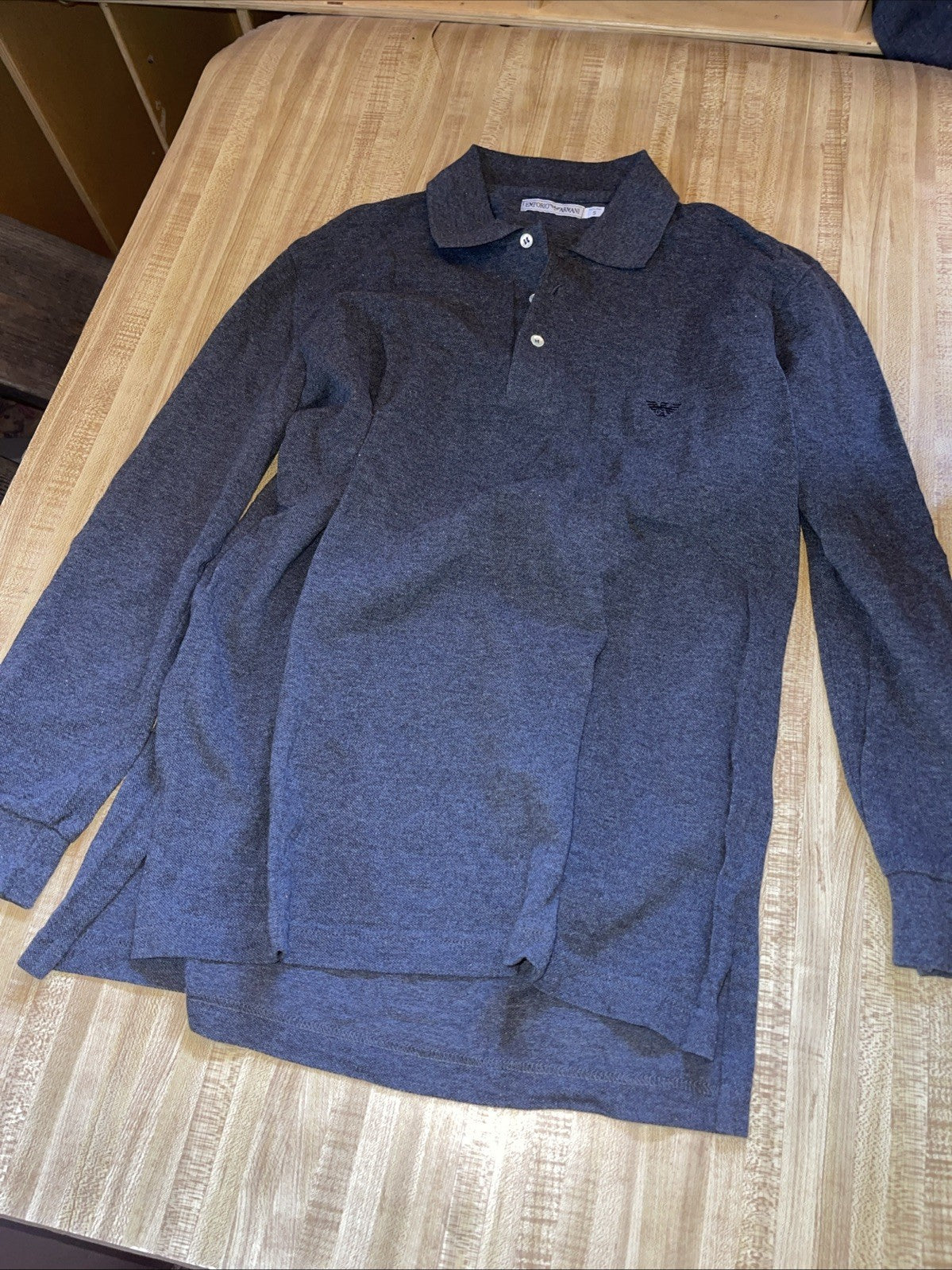Emporio Armani Long Sleeve Polo Small 