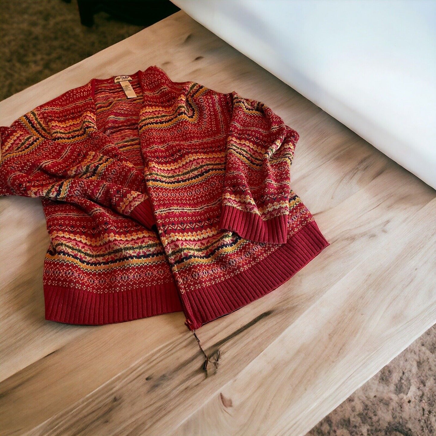 Tiara Women Full Zip Cardigan 2X