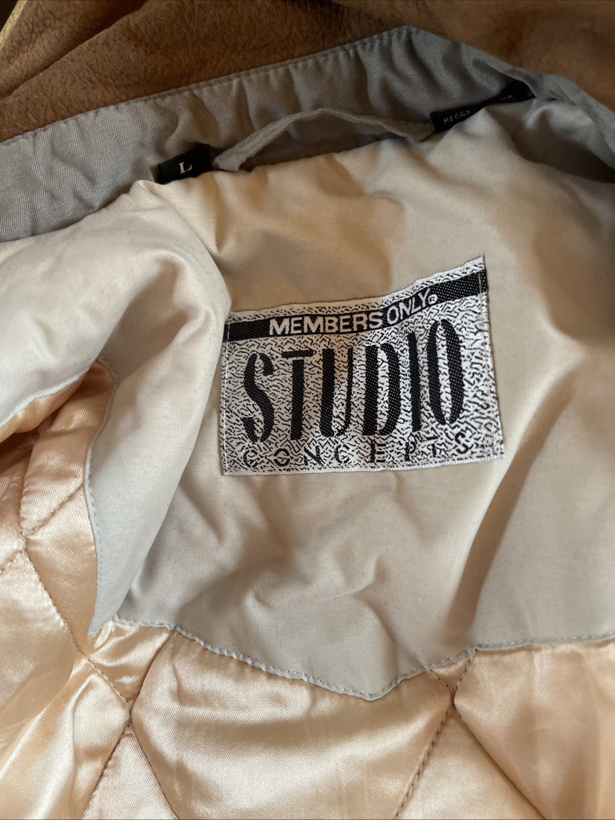 Vintage Members Only Studio Concepts Jacket Large 