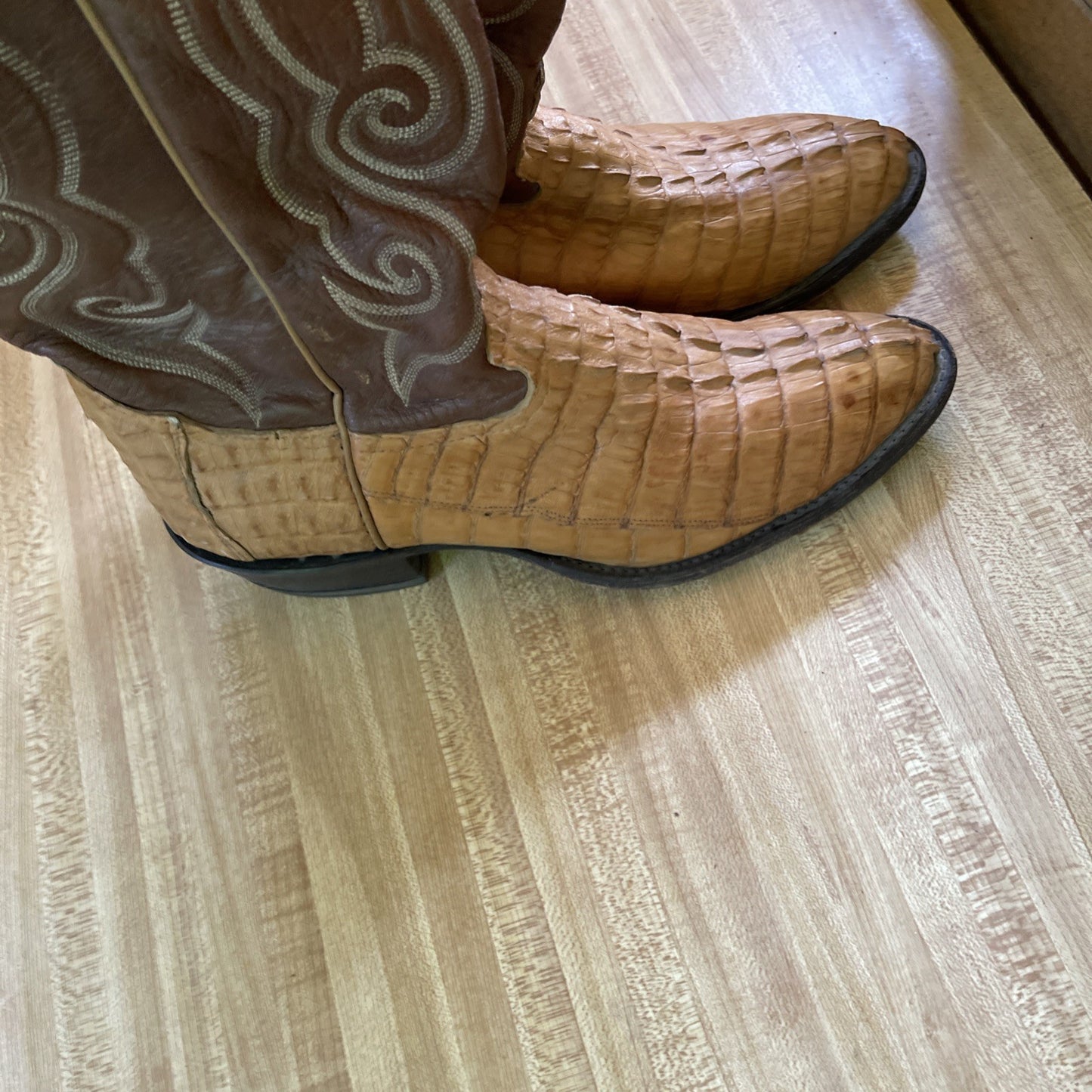 Tony Lama Crocodile Gator Boots 8.5 D