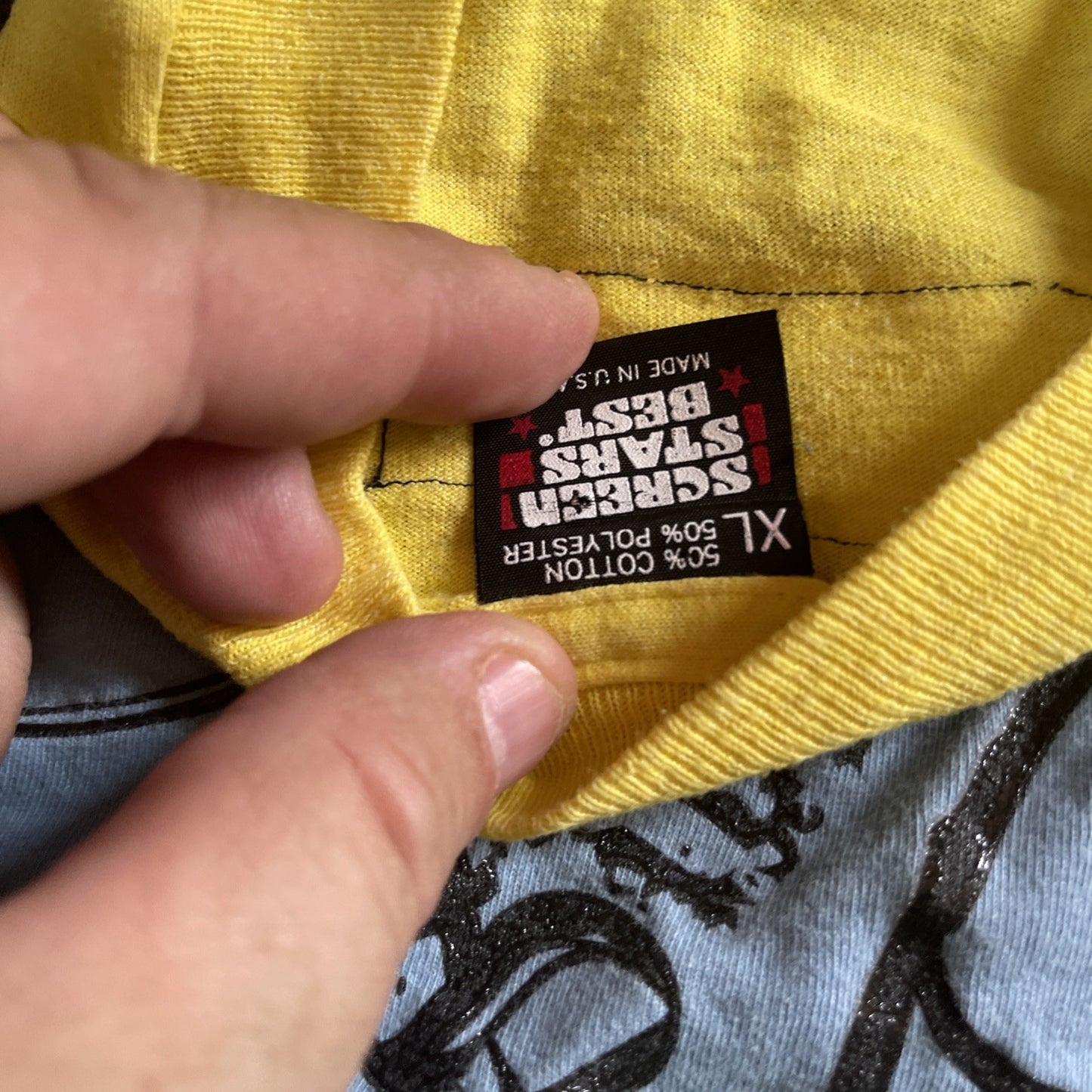 Vintage Upcycled Top On A Screen Stars Best Tag XL