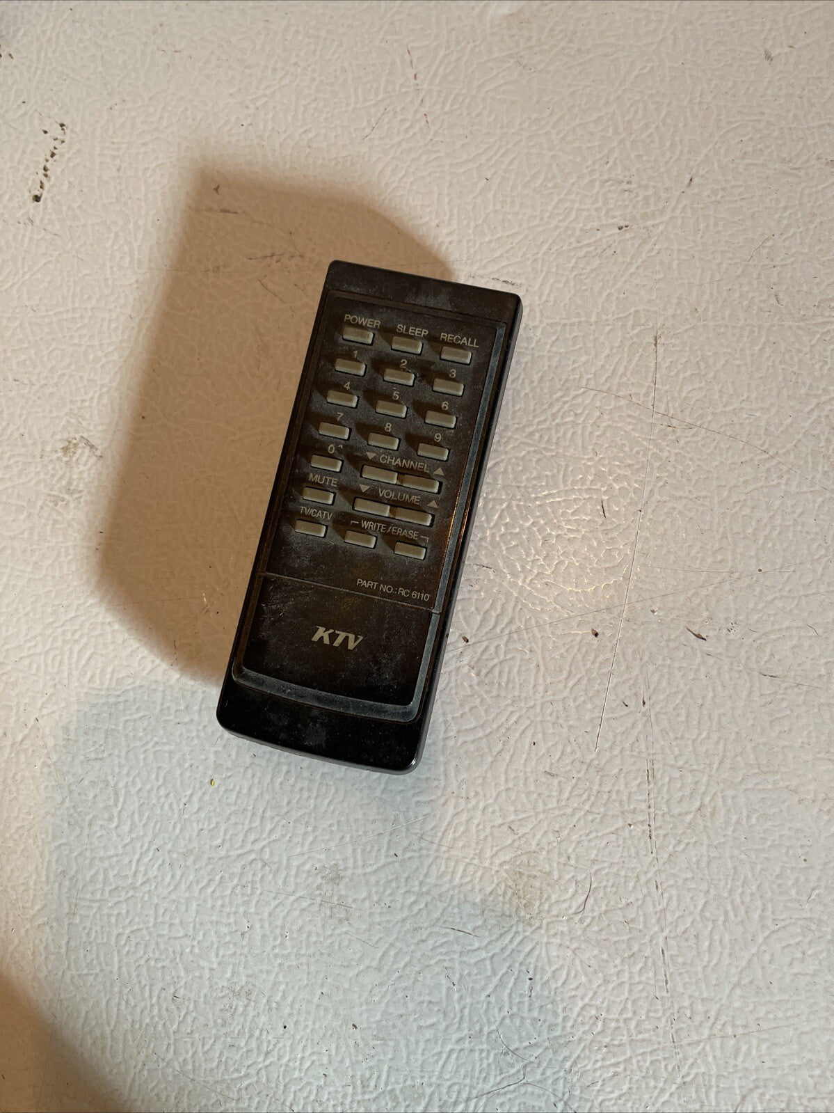 KTV - RC-6110 -  VINTAGE ANALOG TV  REMOTE