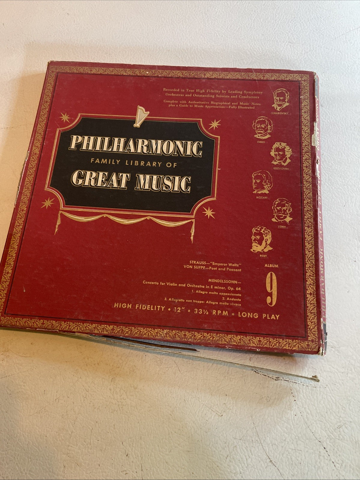 philharmonic family library of great music Vinyl Lot