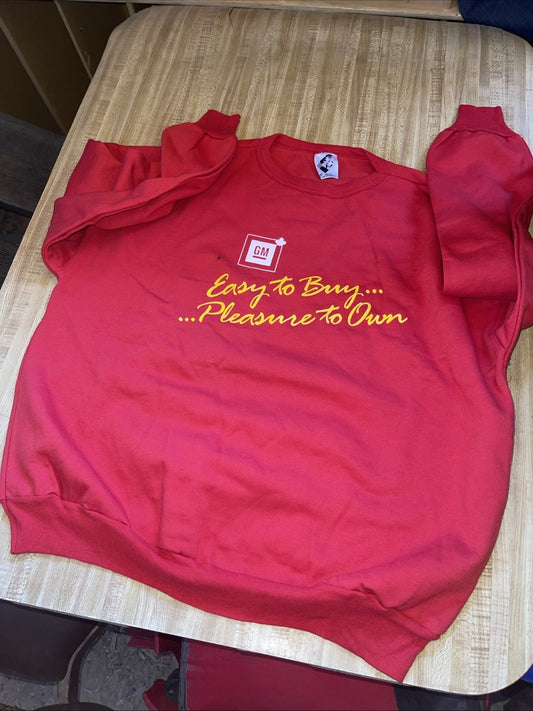 Vintage GM Easy To Buy Pleasure To Own Sweatshirt One Size
