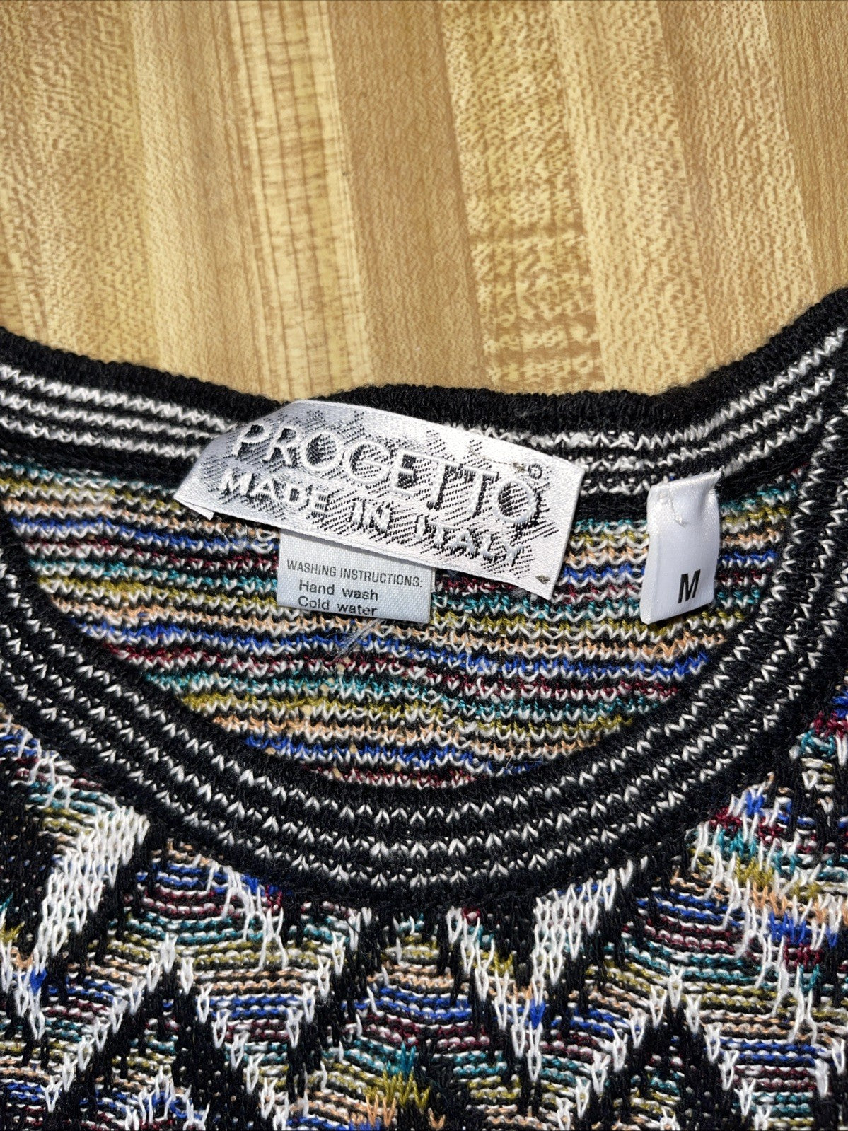 Progetto Coogi Style Thick Woven T Shirt Medium 