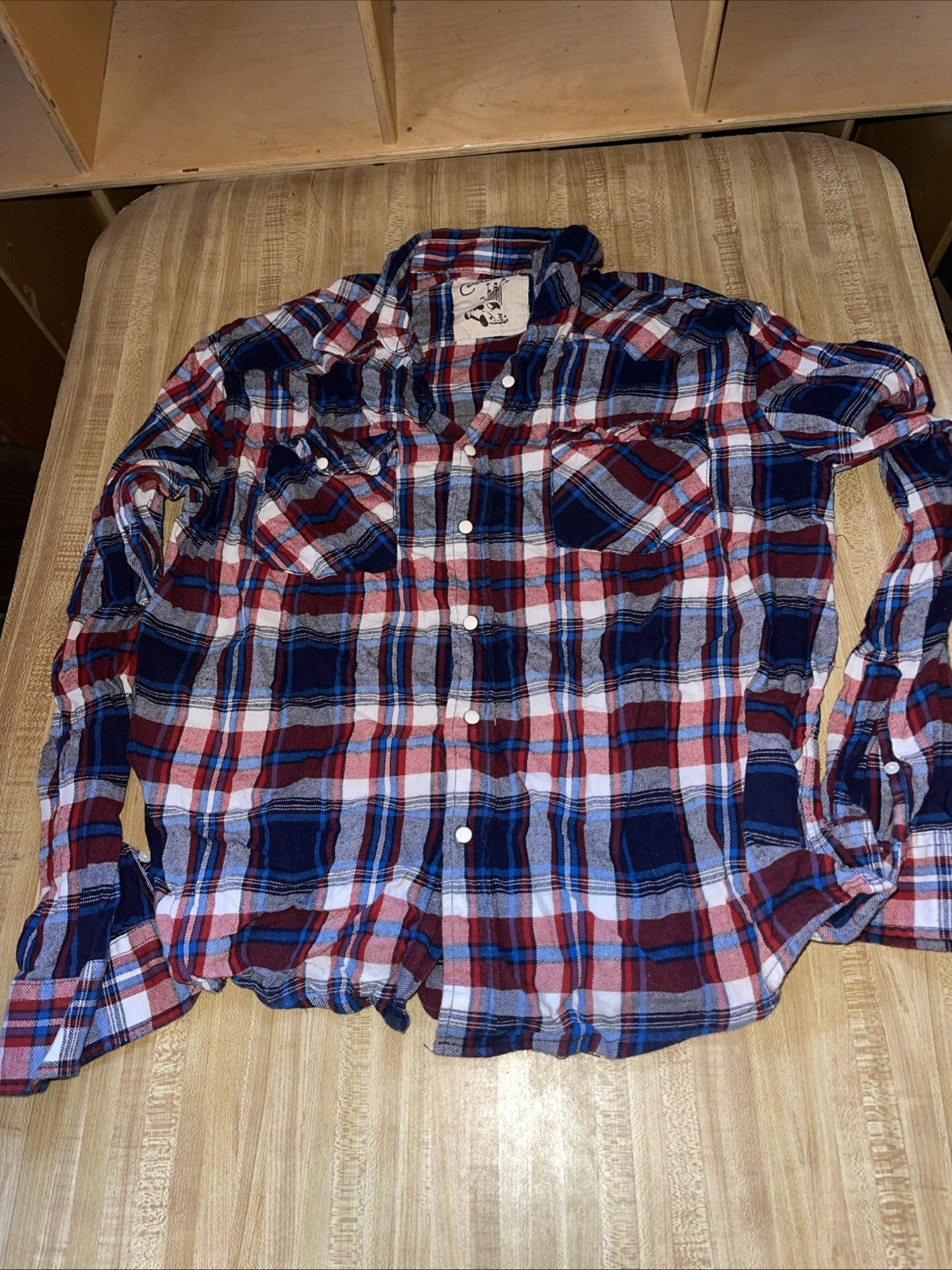 coastal pearl snap shirt XXL 
