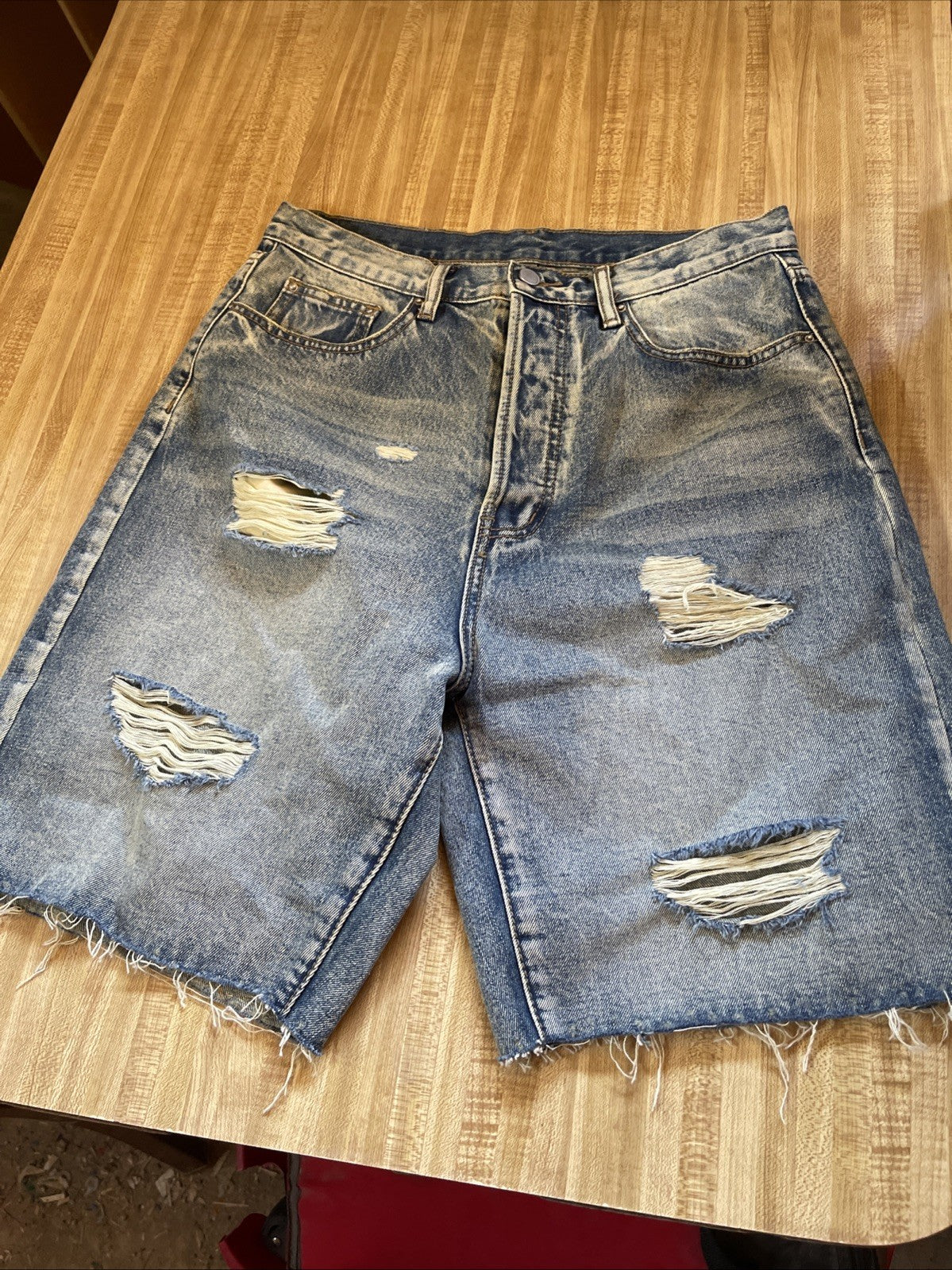 MNML Jorts Distressed 30
