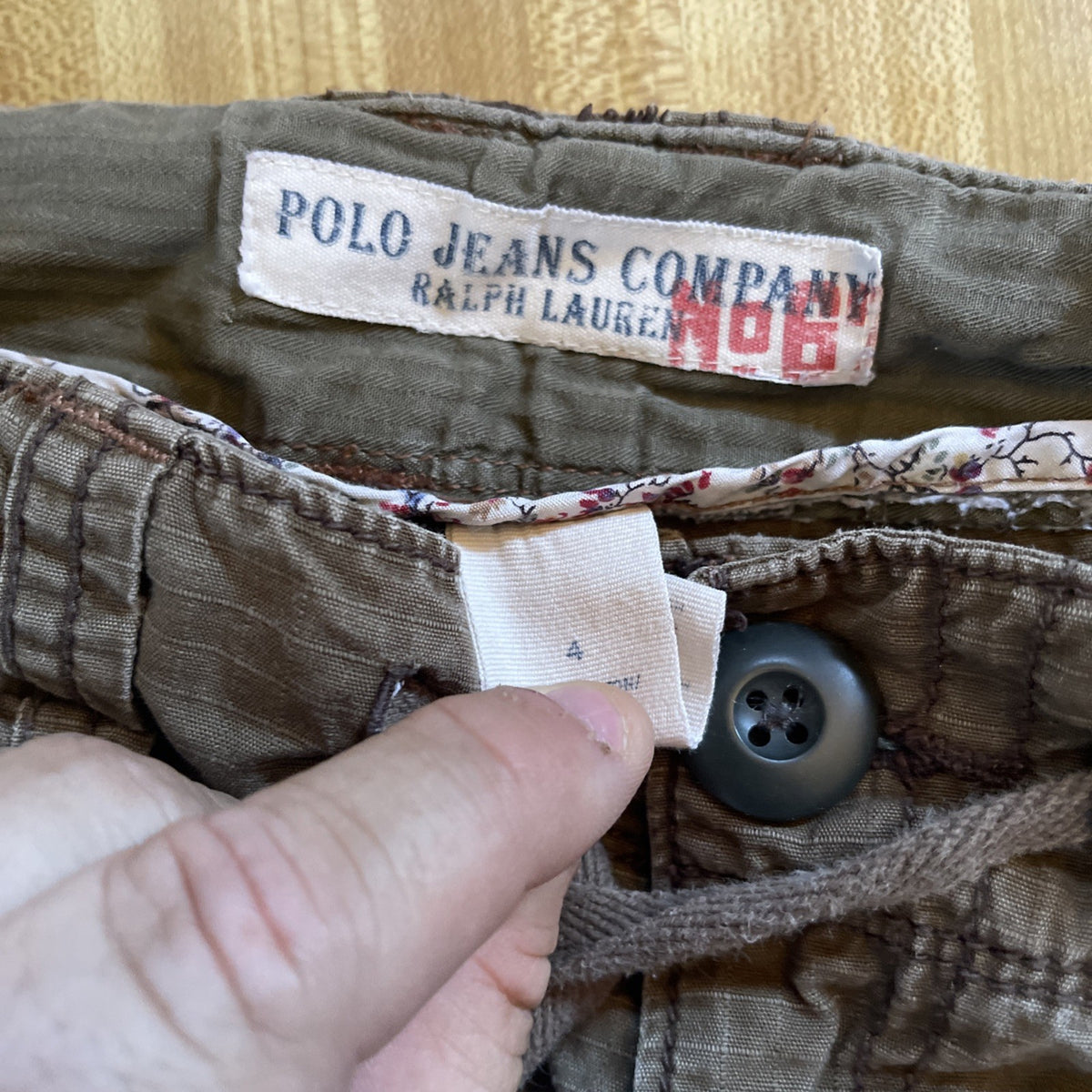 Polo Jeans Co Capris 4 Flap Pockets Cargo