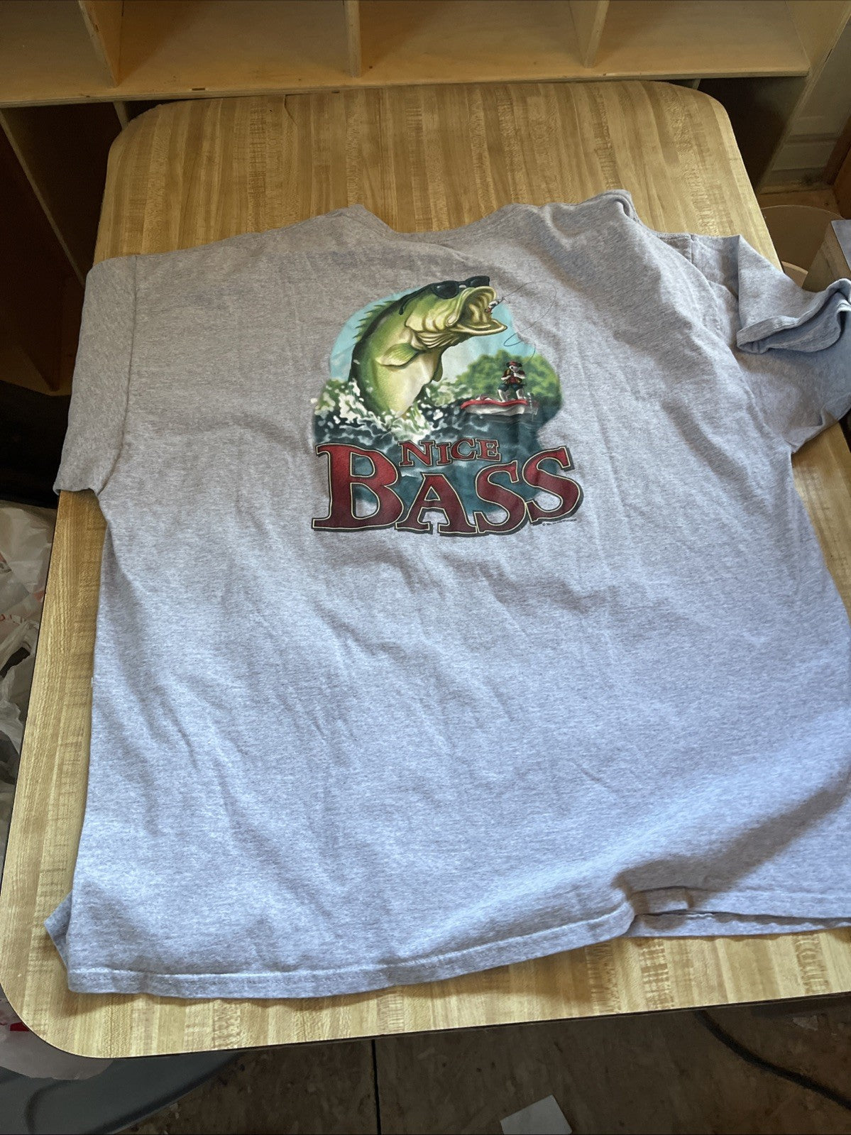 Big Dogs Nice Bass T Shirt 3XL Has Hole
